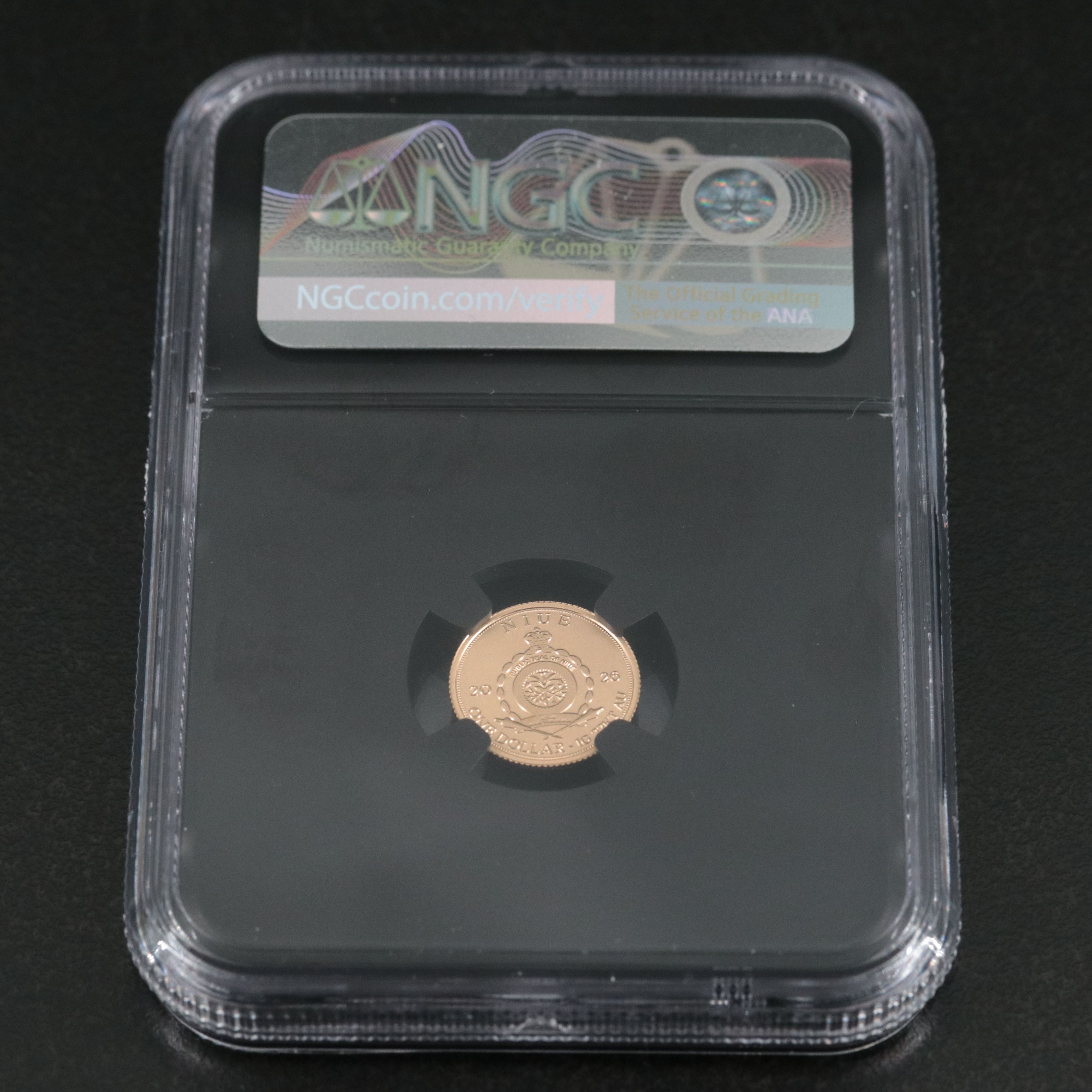 NGC Reverse Proof 70, 2026 Nuie One Gram Trannosurus Gold Coin
