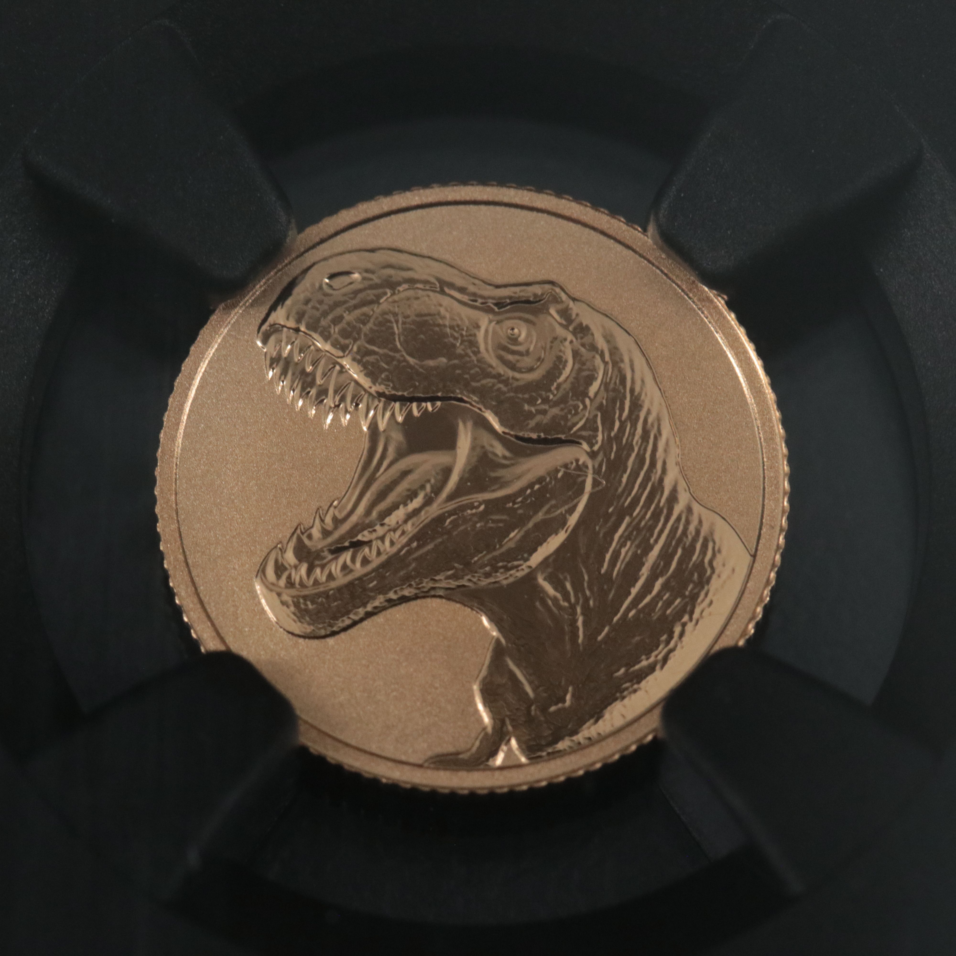 NGC Reverse Proof 70, 2026 Nuie One Gram Tyrannosaurus Gold Coin