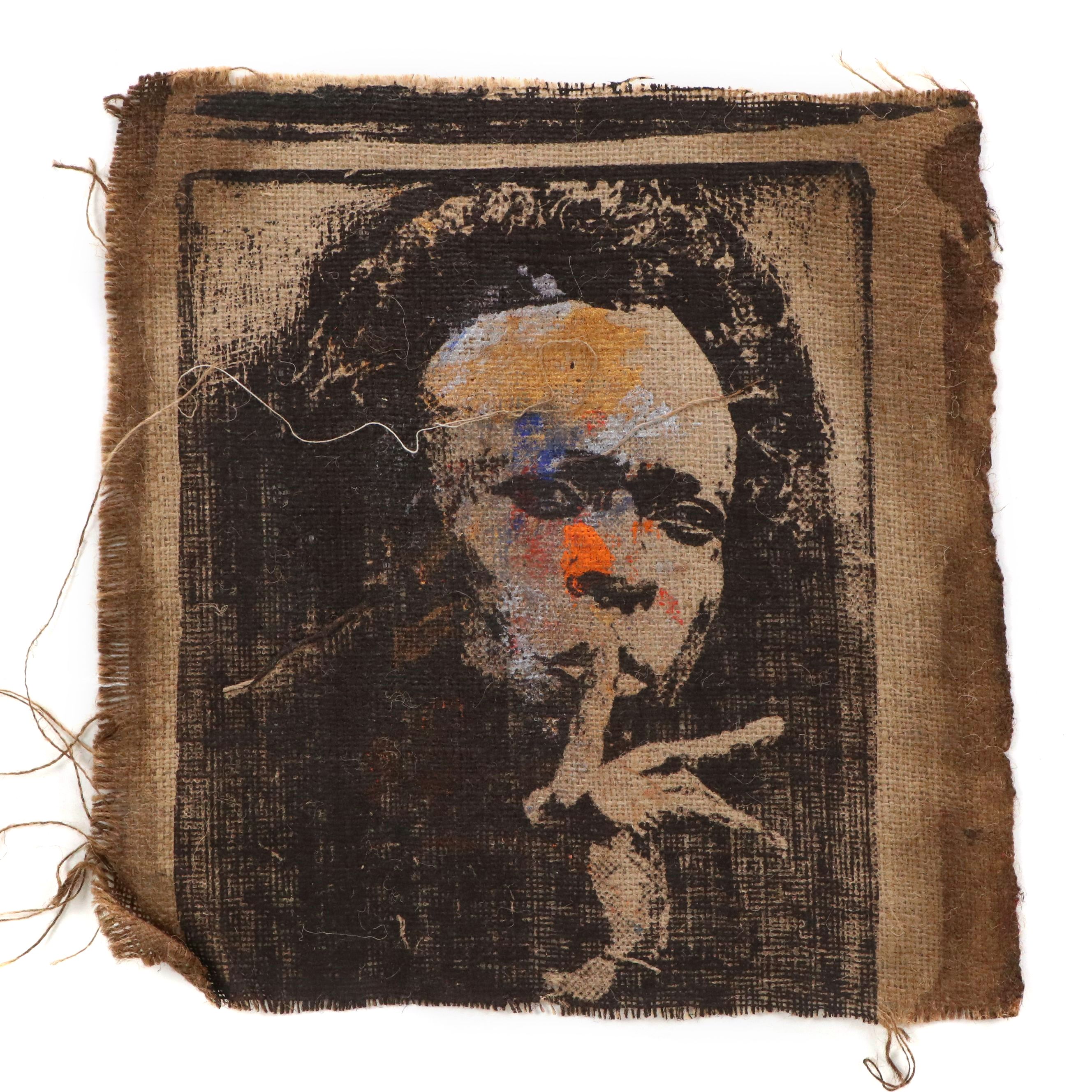 Eric Ajama Pop Art Embellished Screenprint of Miles Davis