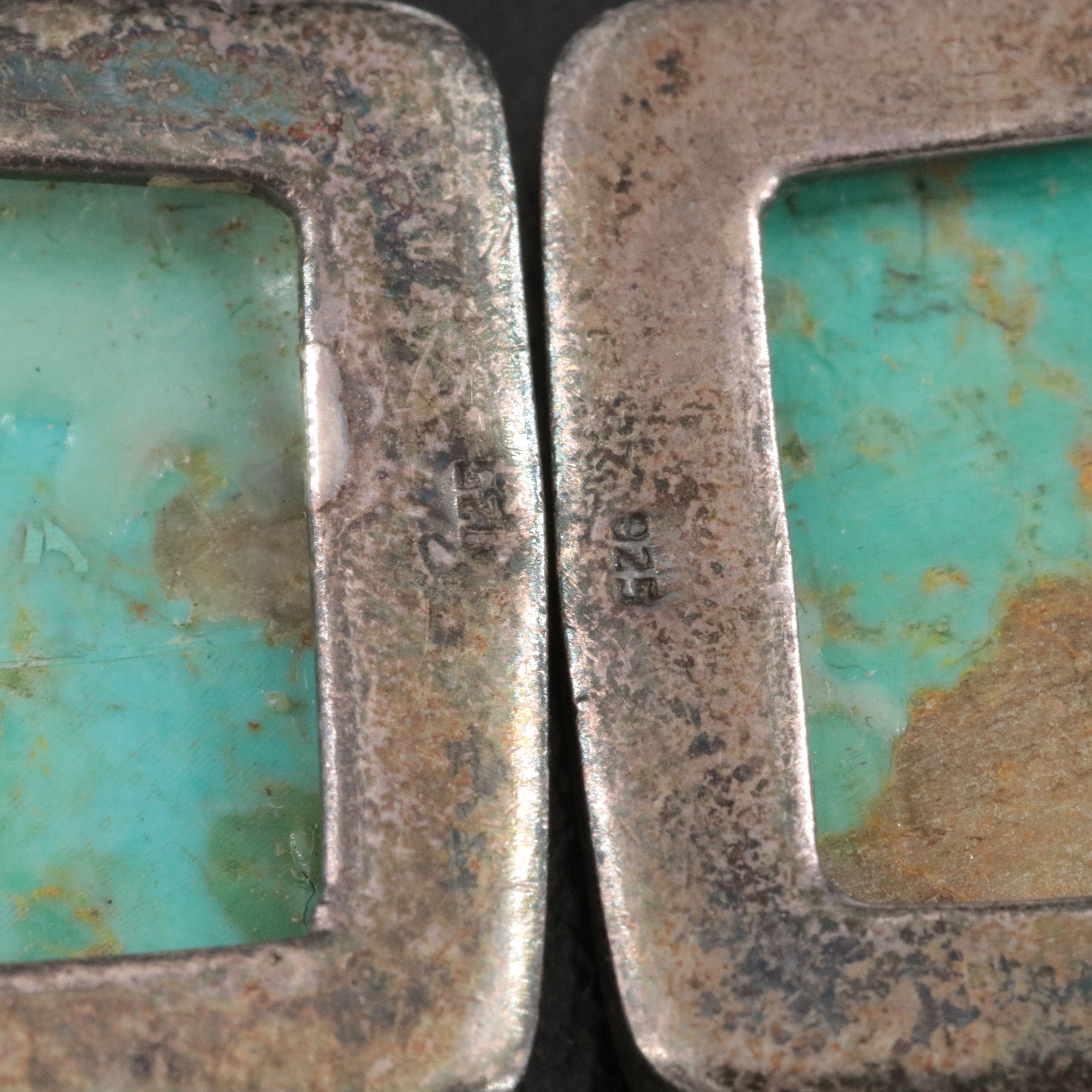 Sterling Turquoise Drop Earrings