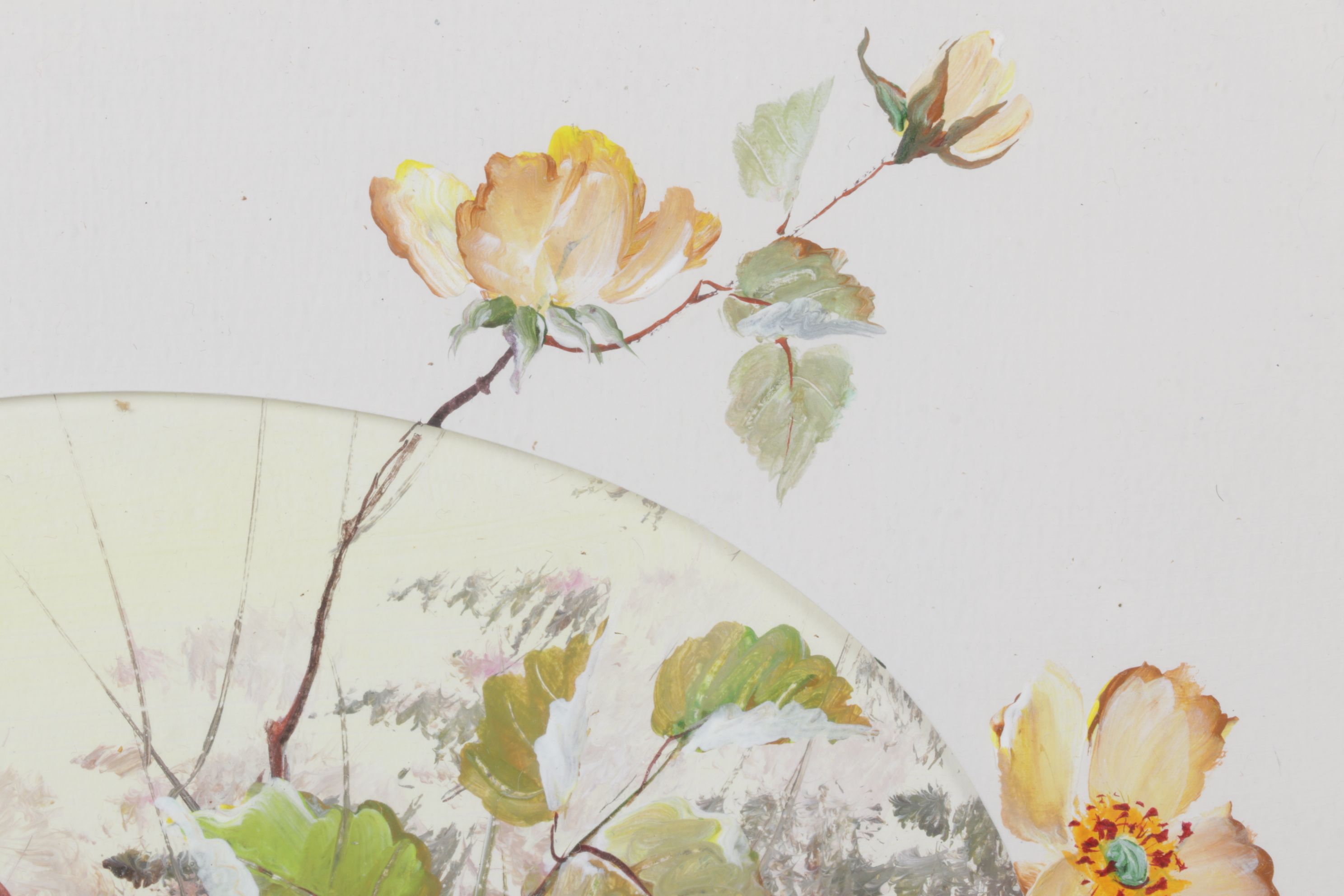 Ernestine Bucking Still Life Oil Painting of Wild Flower Bouquet in a Field