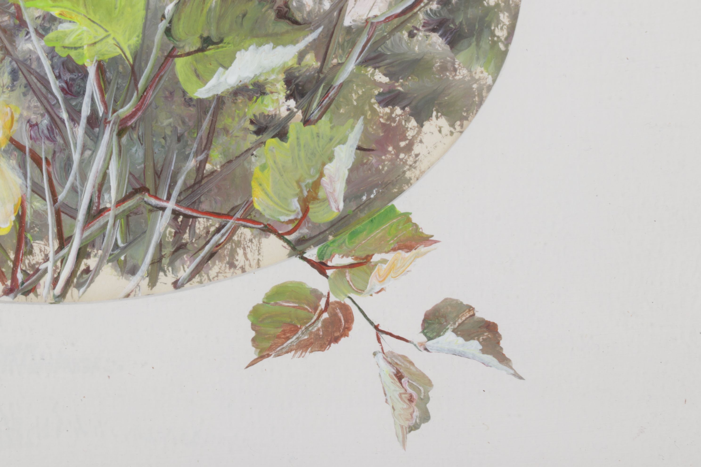 Ernestine Bucking Still Life Oil Painting of Wild Flower Bouquet in a Field