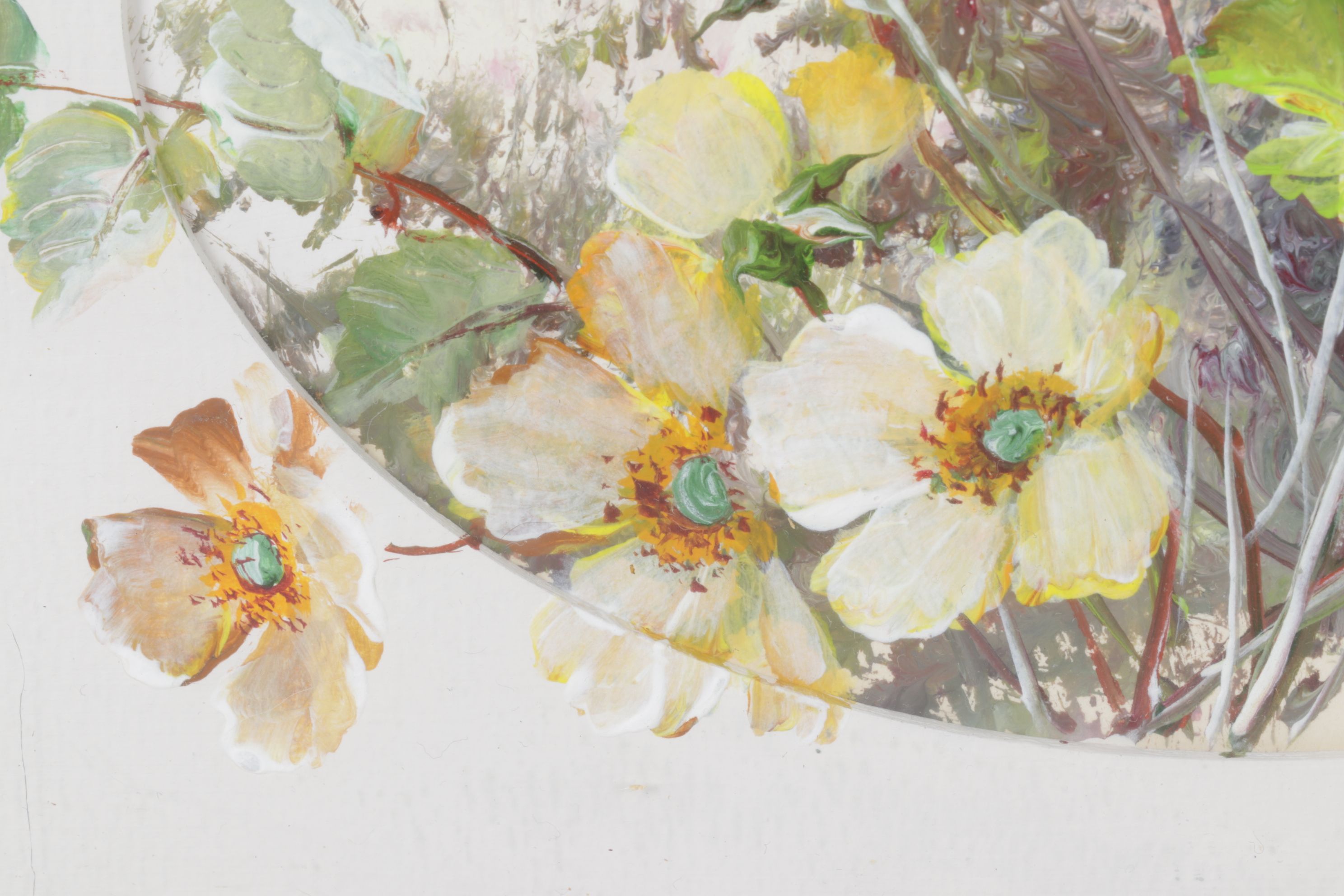 Ernestine Bucking Still Life Oil Painting of Wild Flower Bouquet in a Field