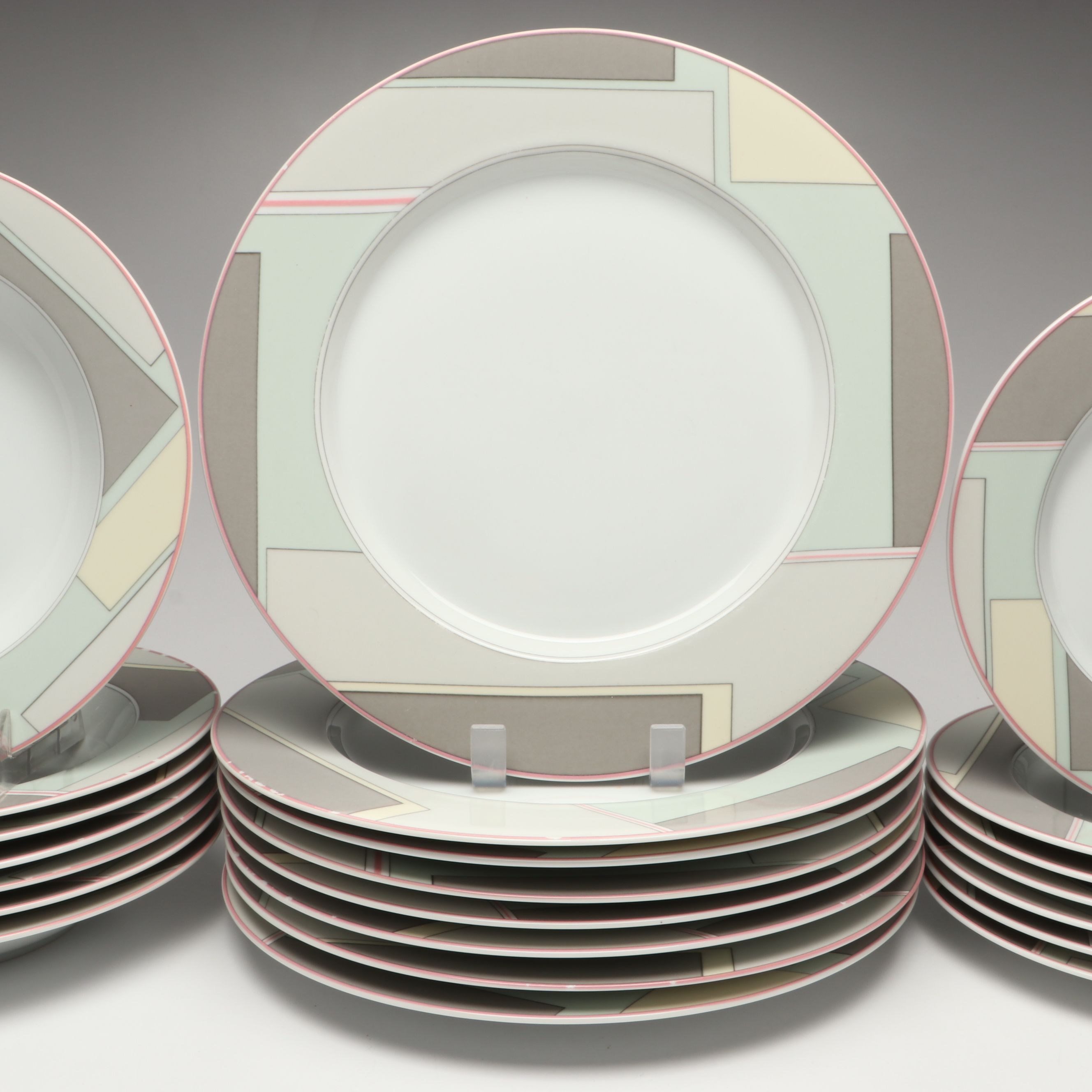 Mikasa "Patchwork" Porcelain Dinnerware, 1985-1986