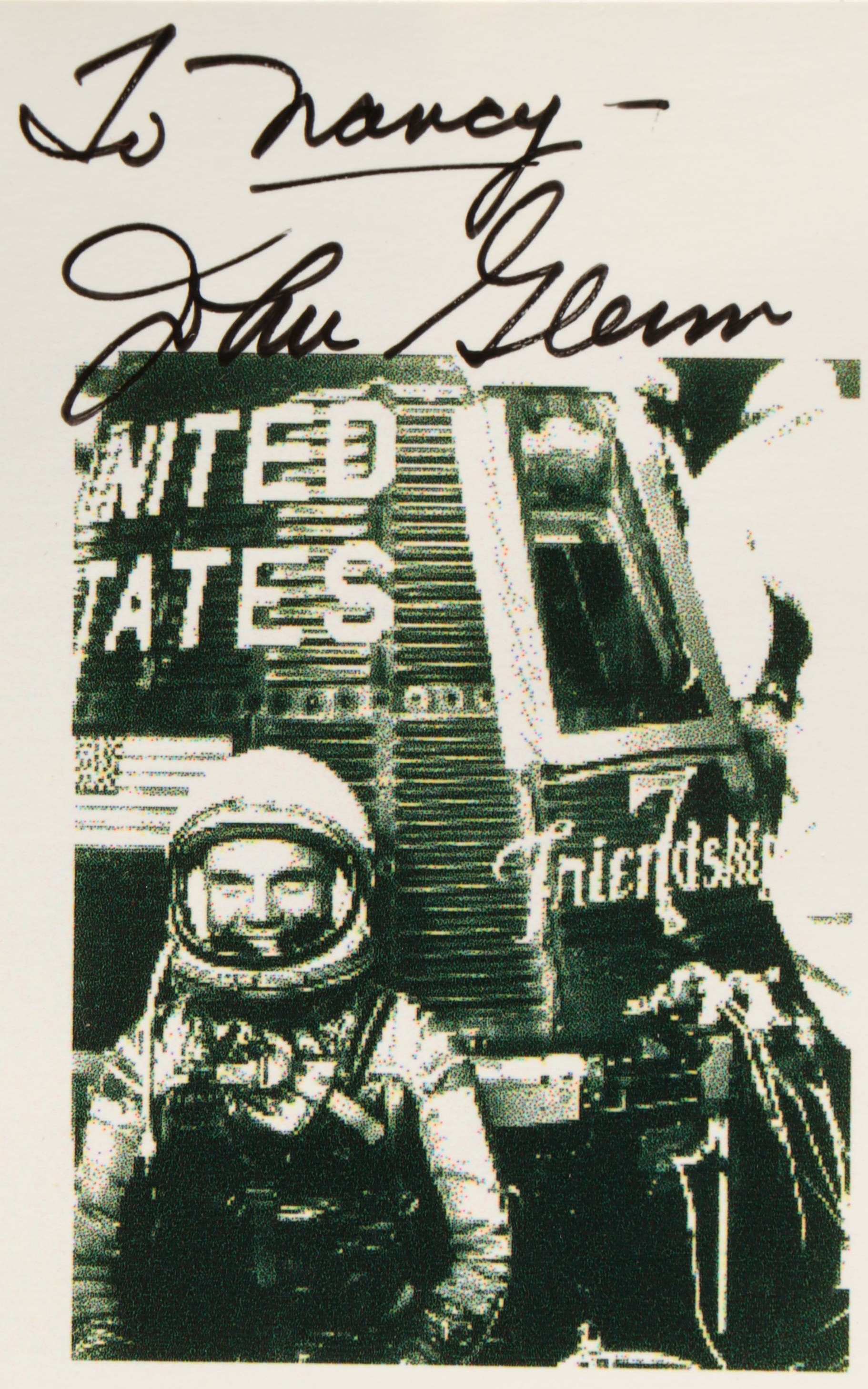 John Glenn Signed Photo Prints and Postal Cover