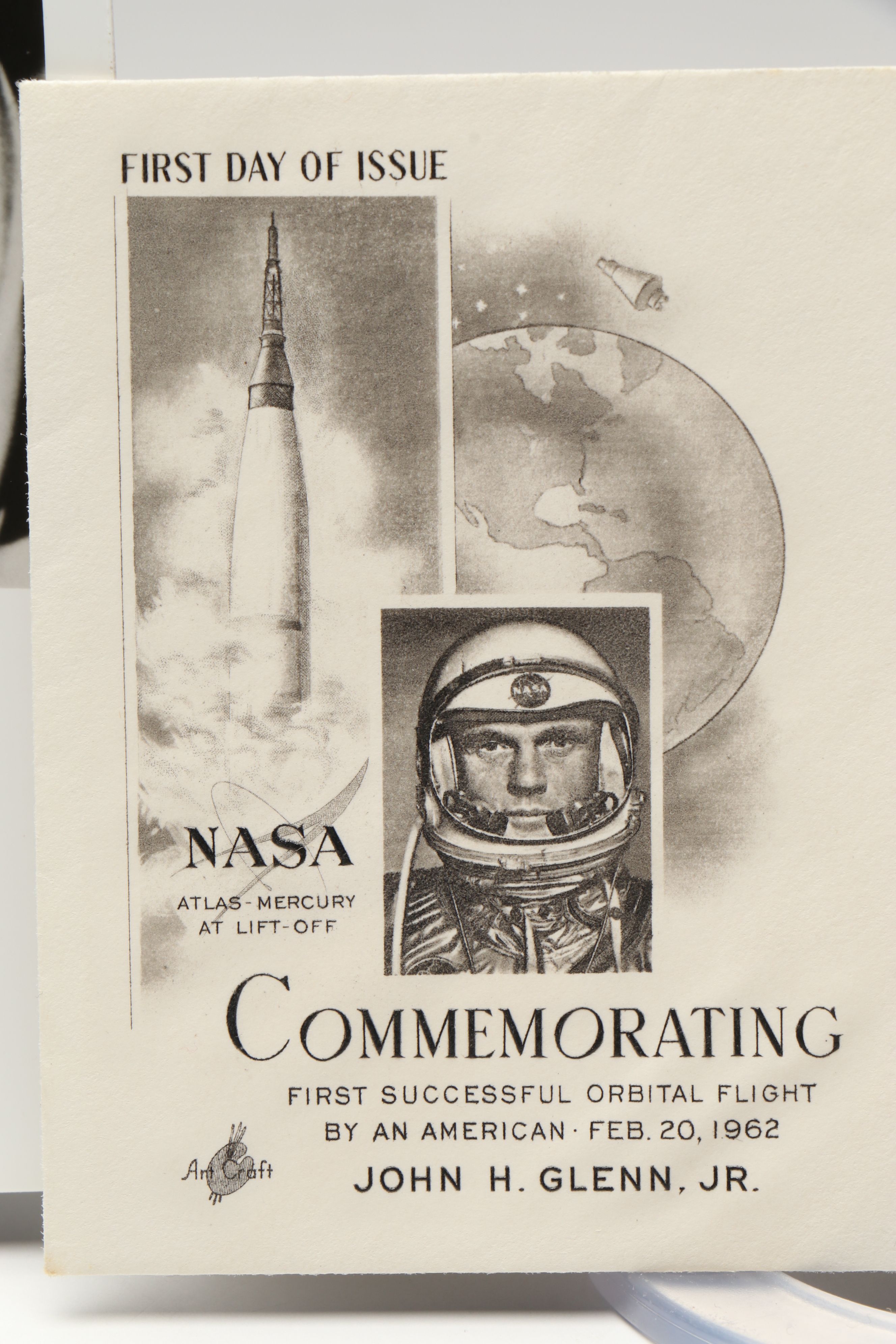 John Glenn Signed Photo Prints and Postal Cover
