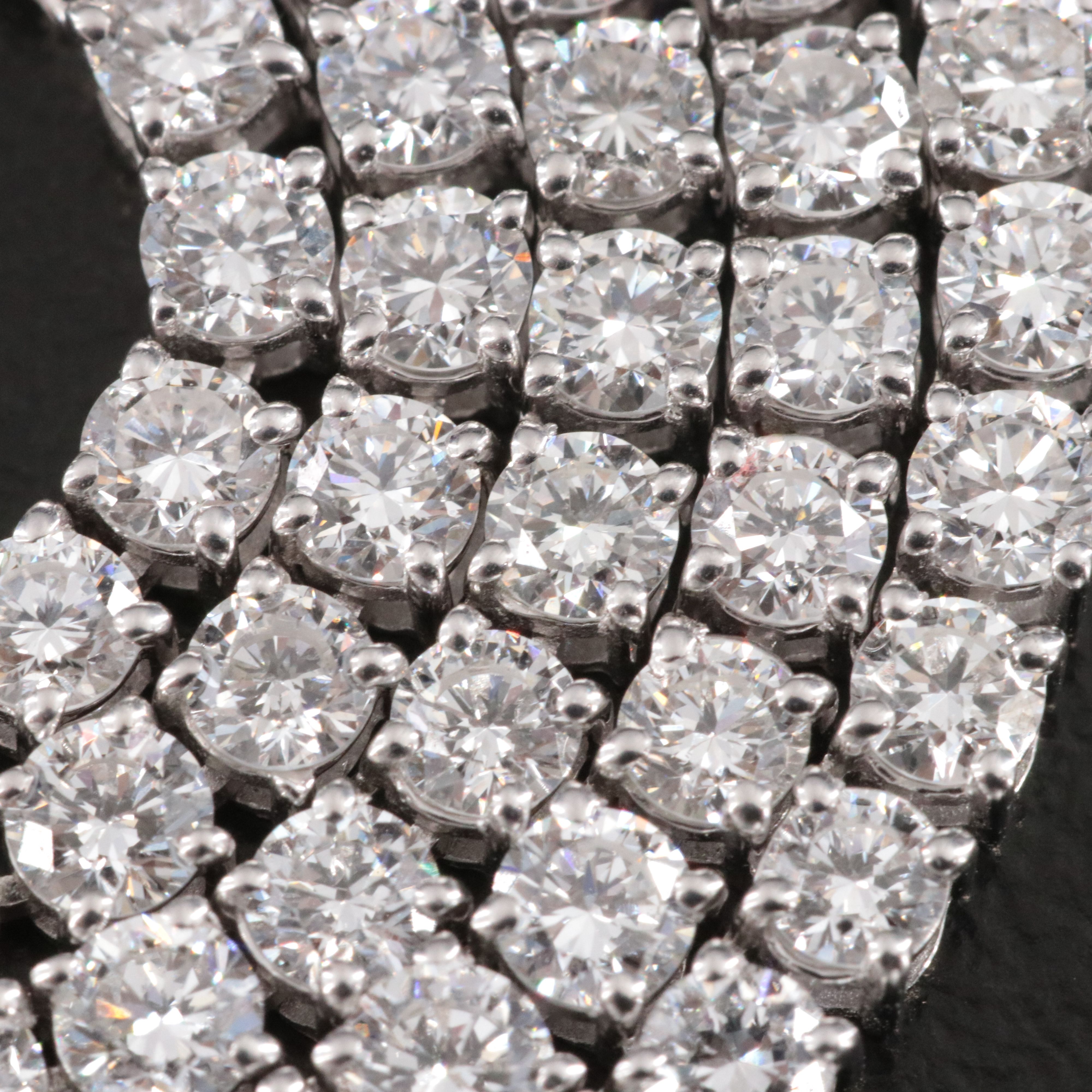 Sterling 10.00 CTW Lab Grown Diamond Rivière Necklace