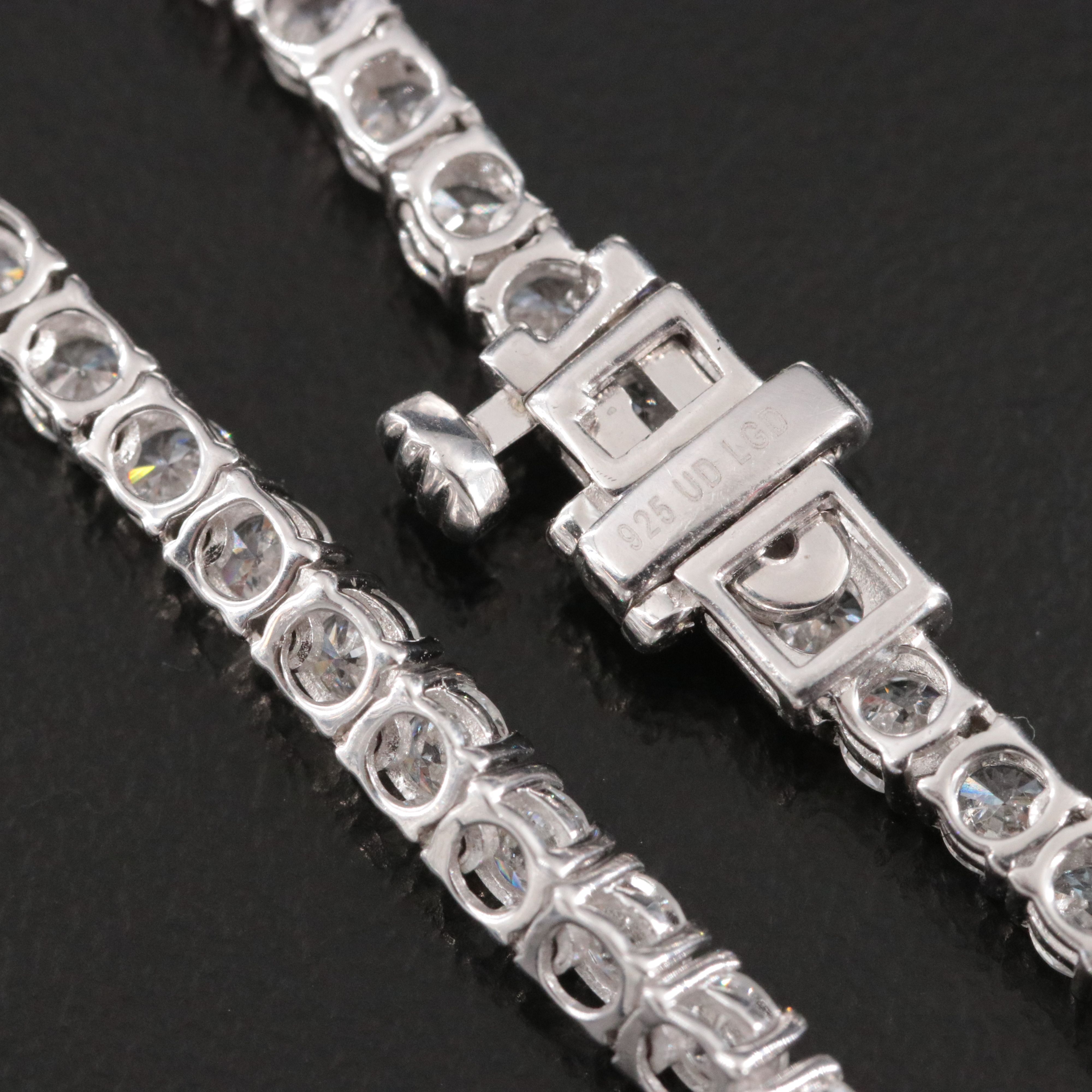 Sterling 10.00 CTW Lab Grown Diamond Rivière Necklace