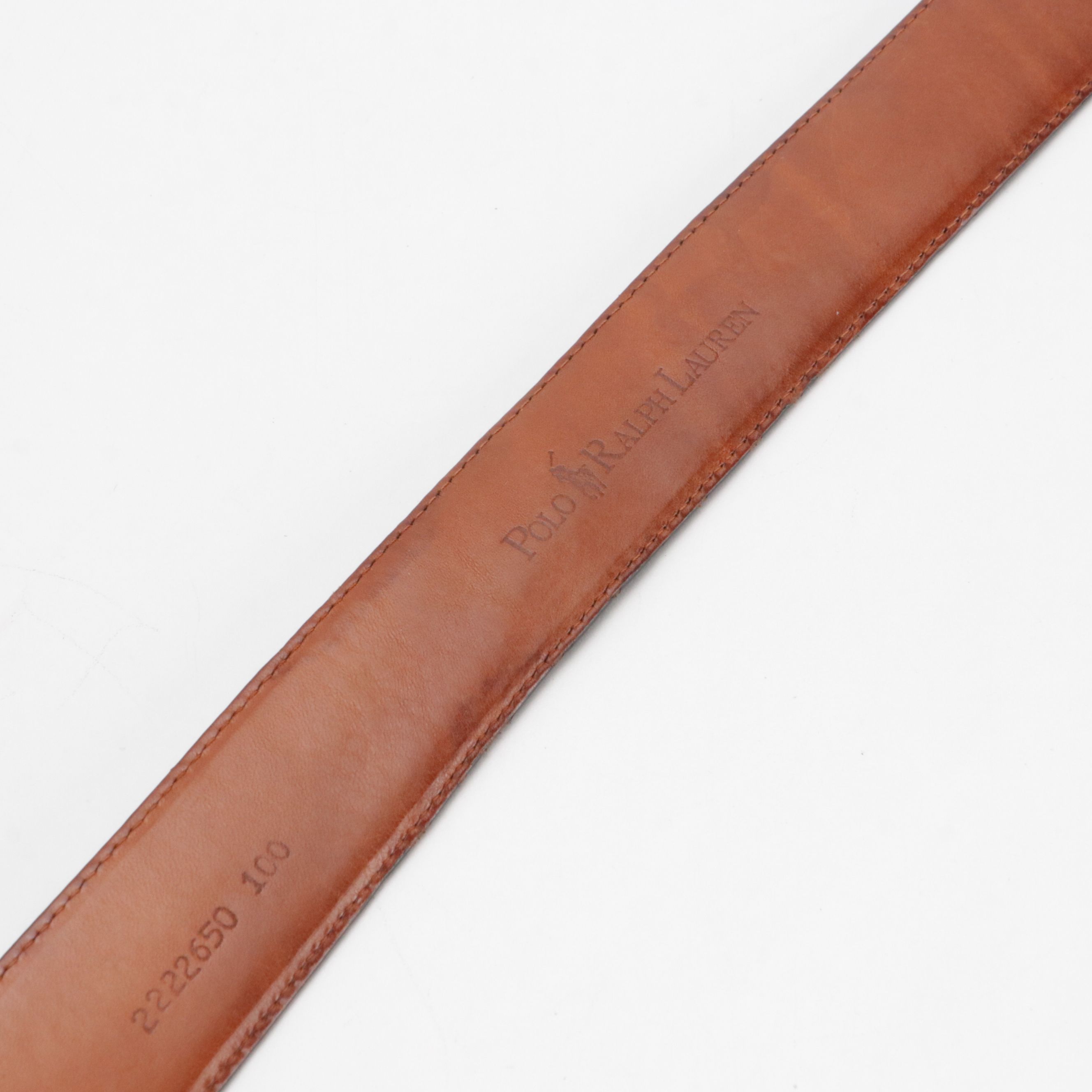 Polo Ralph Lauren and James Reid Ltd. Black Alligator Leather Belts