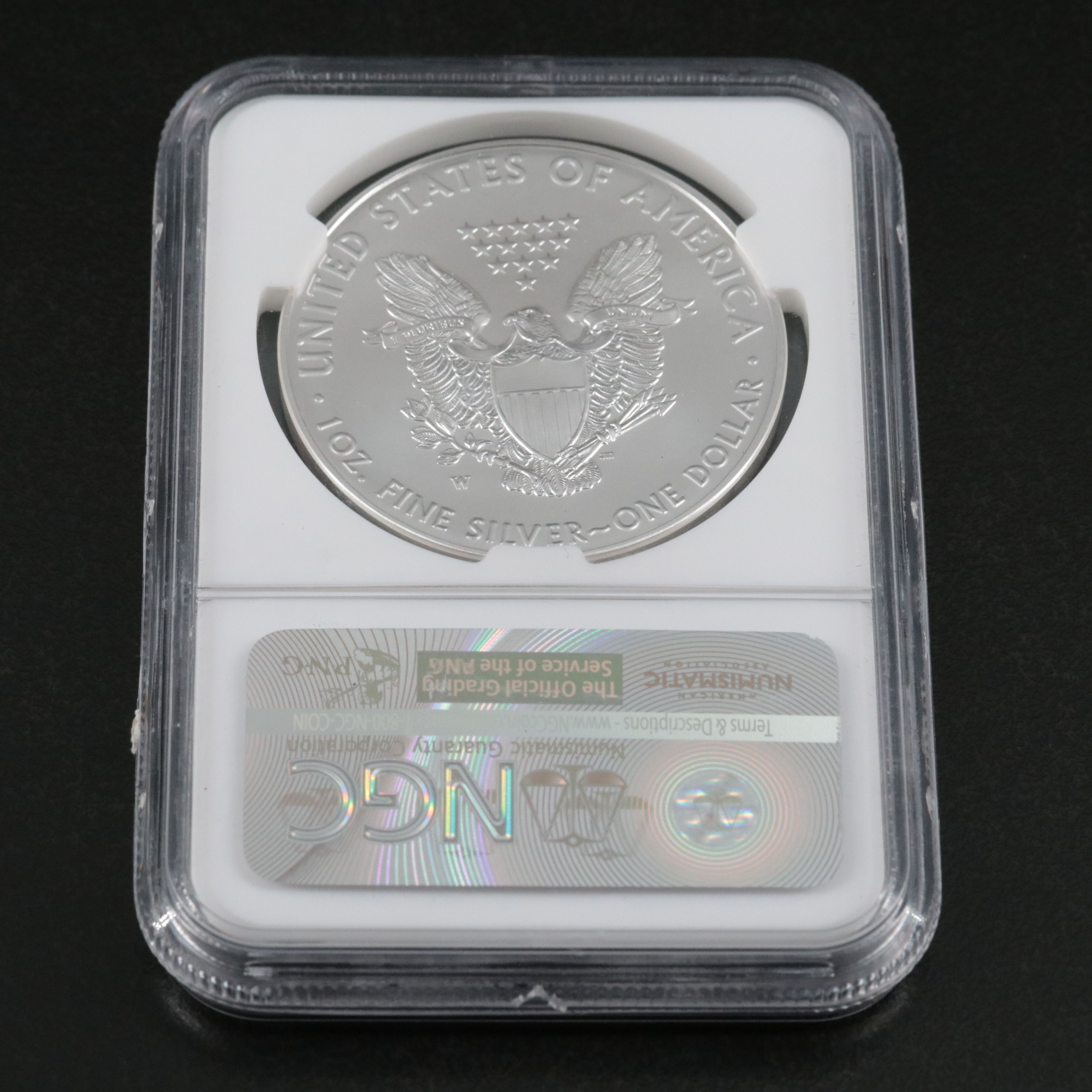 NGC MS70 2016-W 30th Anniversary Burnished $1 U.S. Silver Eagle