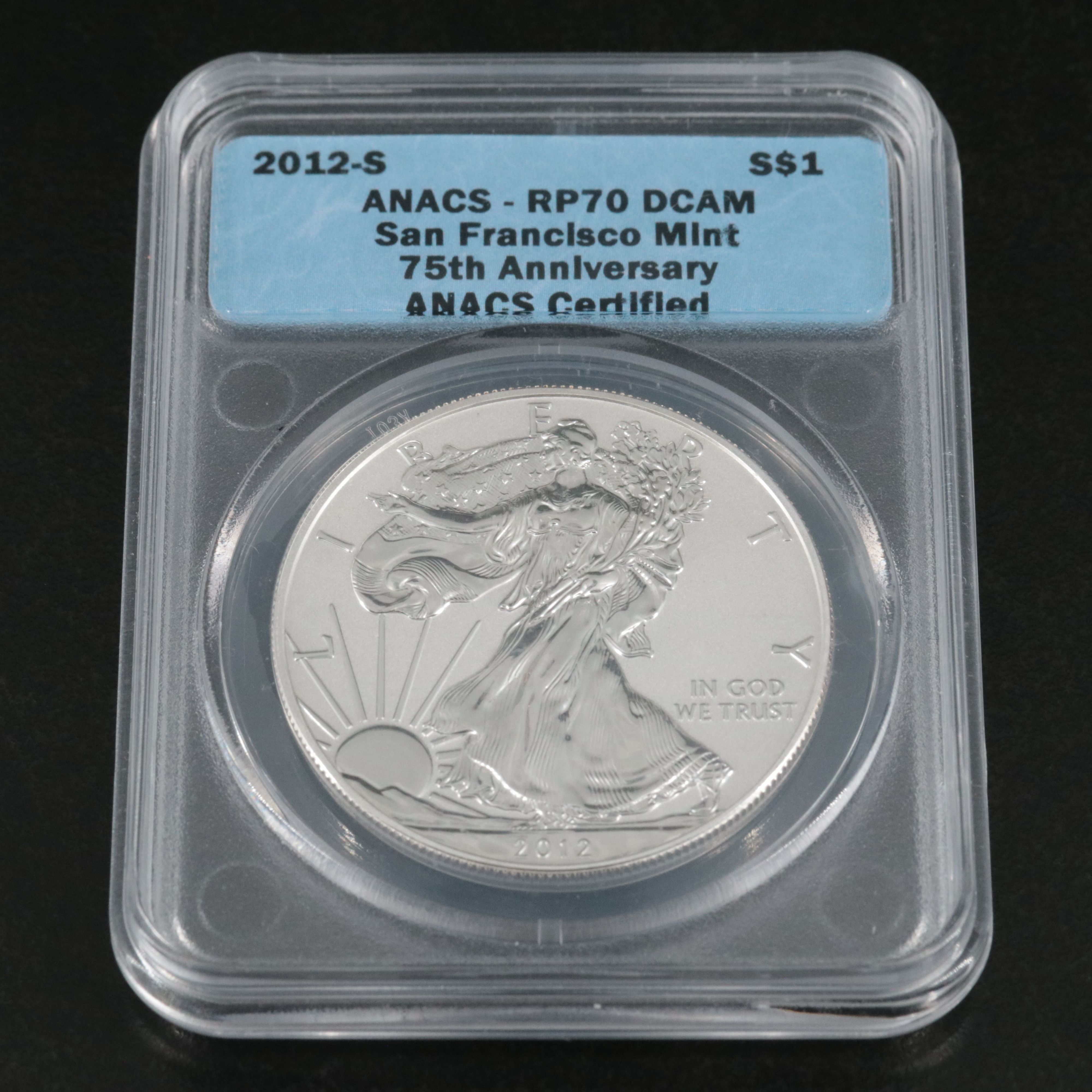 ANACS RP70 DCAM 2012-S $1 U.S. Silver Eagle