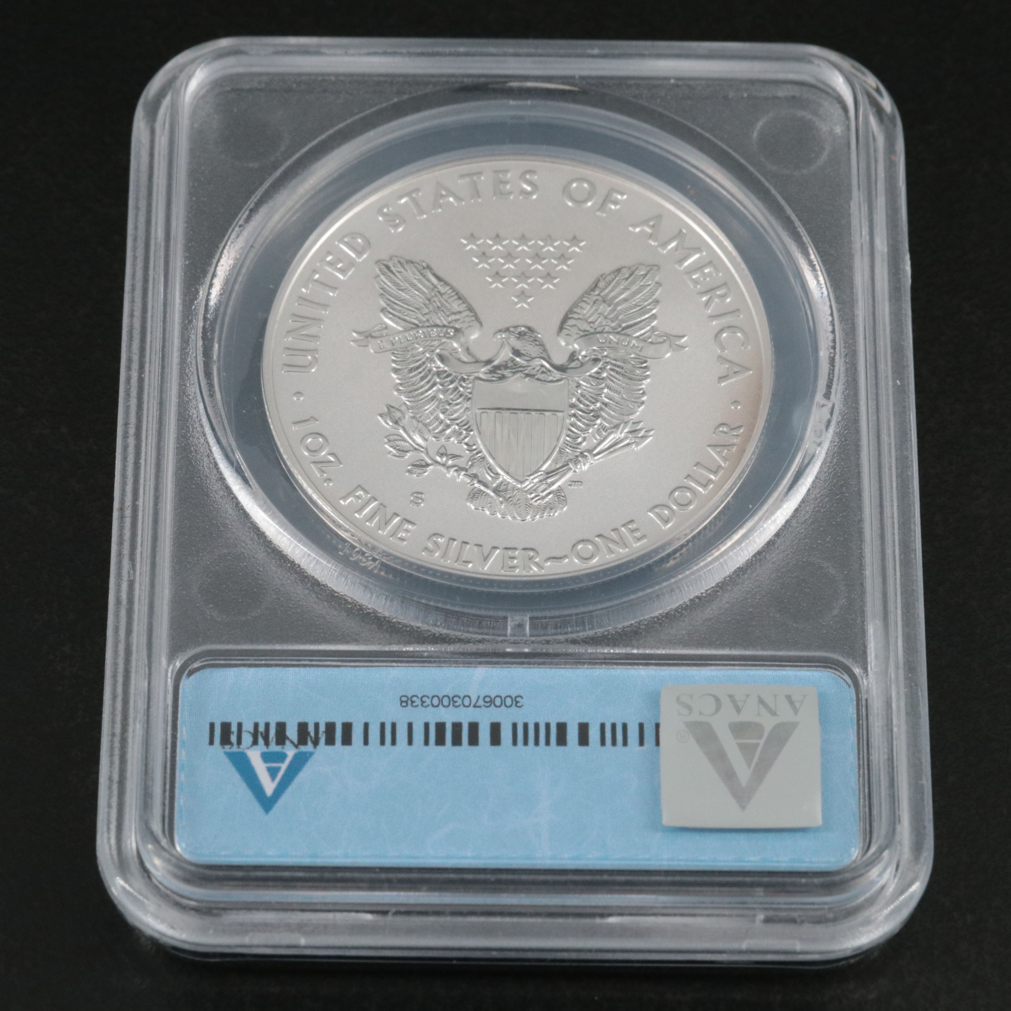 ANACS RP70 DCAM 2012-S $1 U.S. Silver Eagle