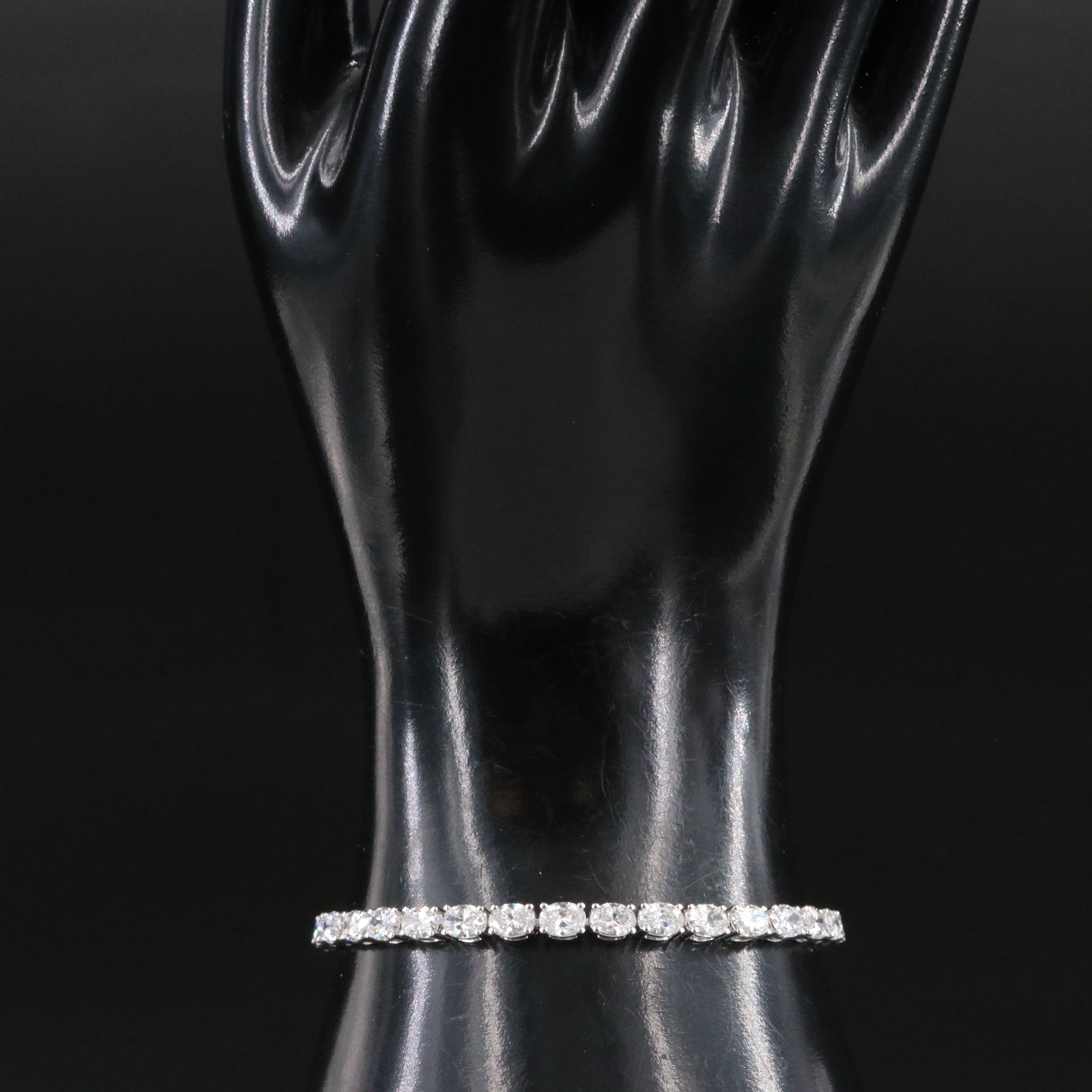 14K 9.00 CTW Lab Grown Diamond Line Bracelet