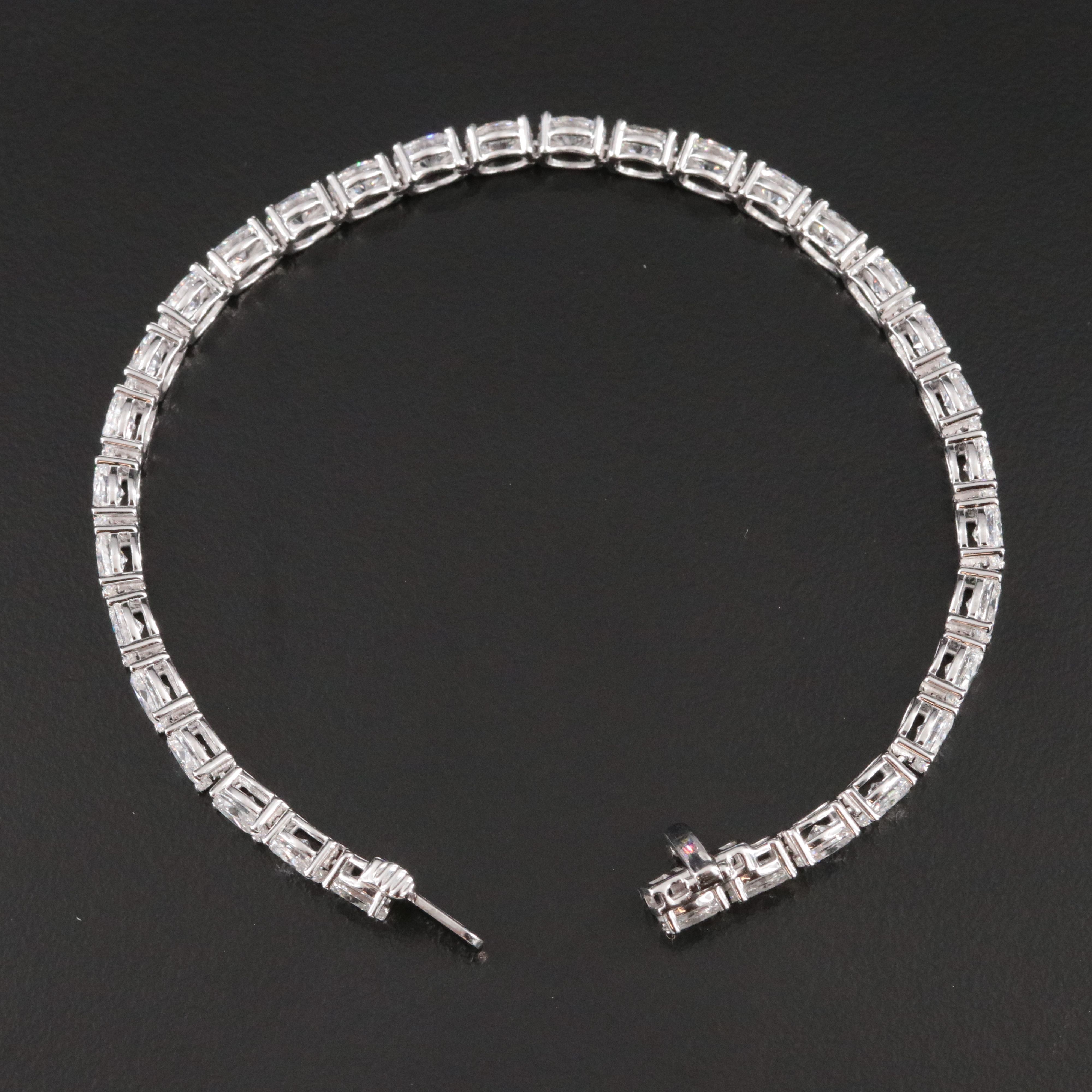 14K 9.00 CTW Lab Grown Diamond Line Bracelet