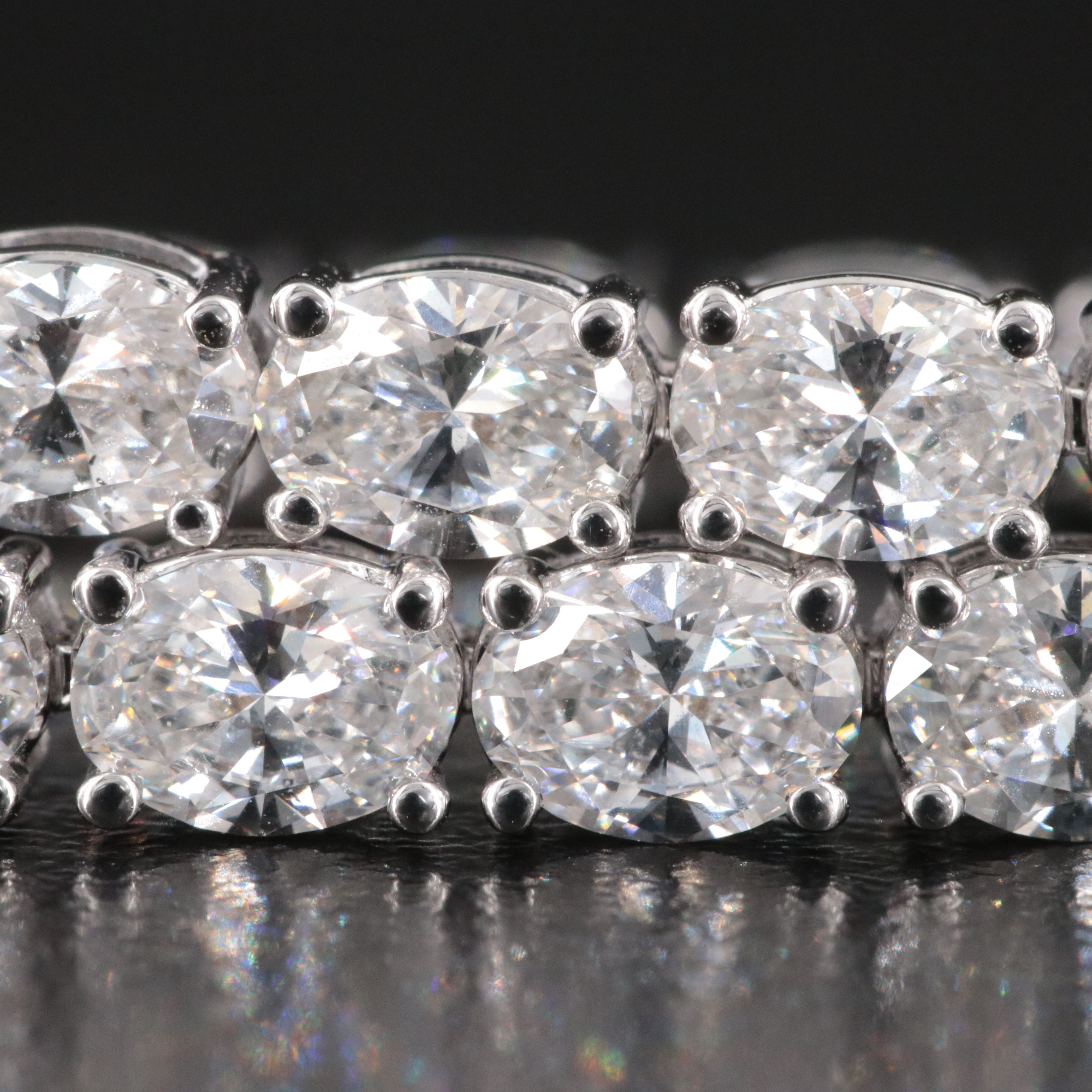 14K 9.00 CTW Lab Grown Diamond Line Bracelet