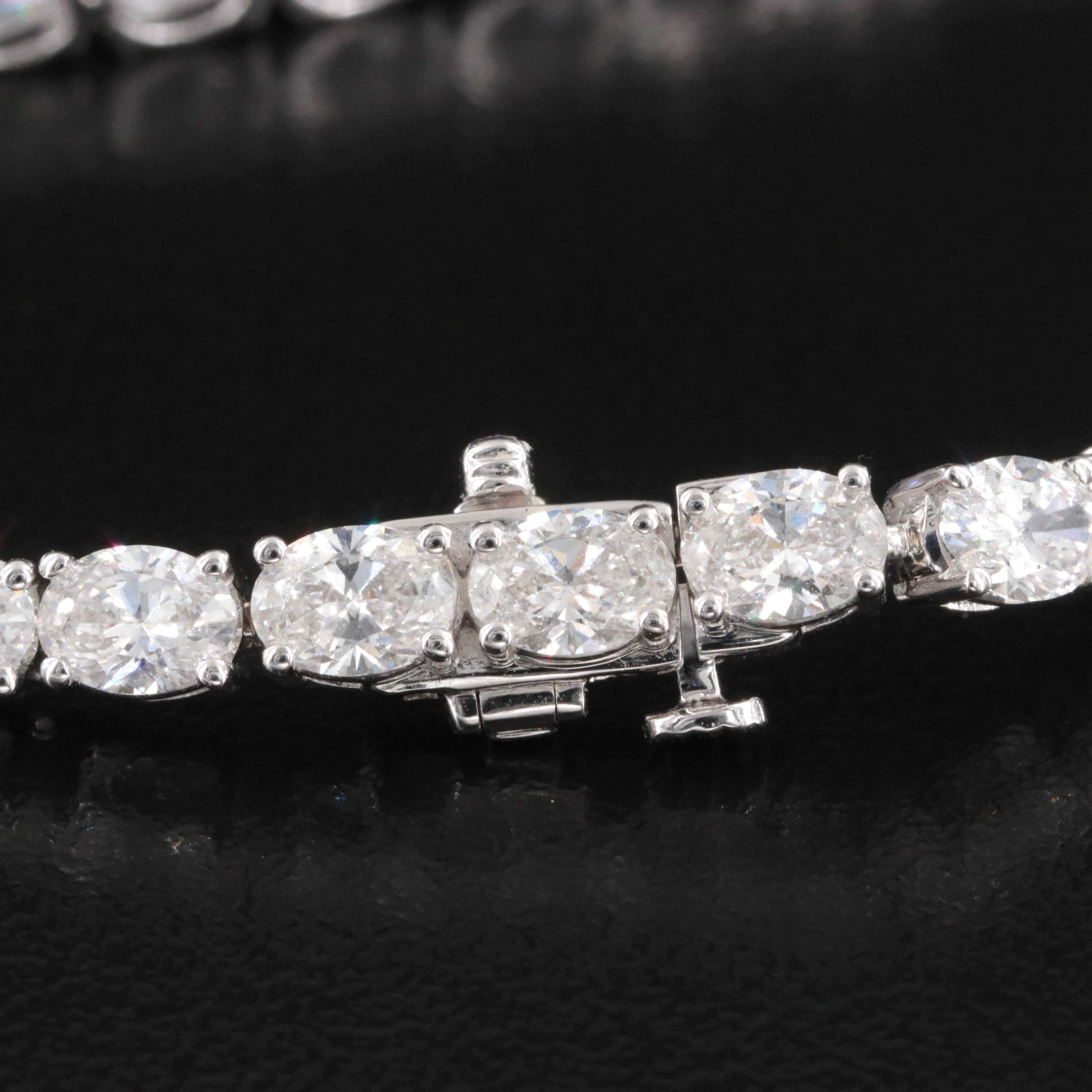 14K 9.00 CTW Lab Grown Diamond Line Bracelet