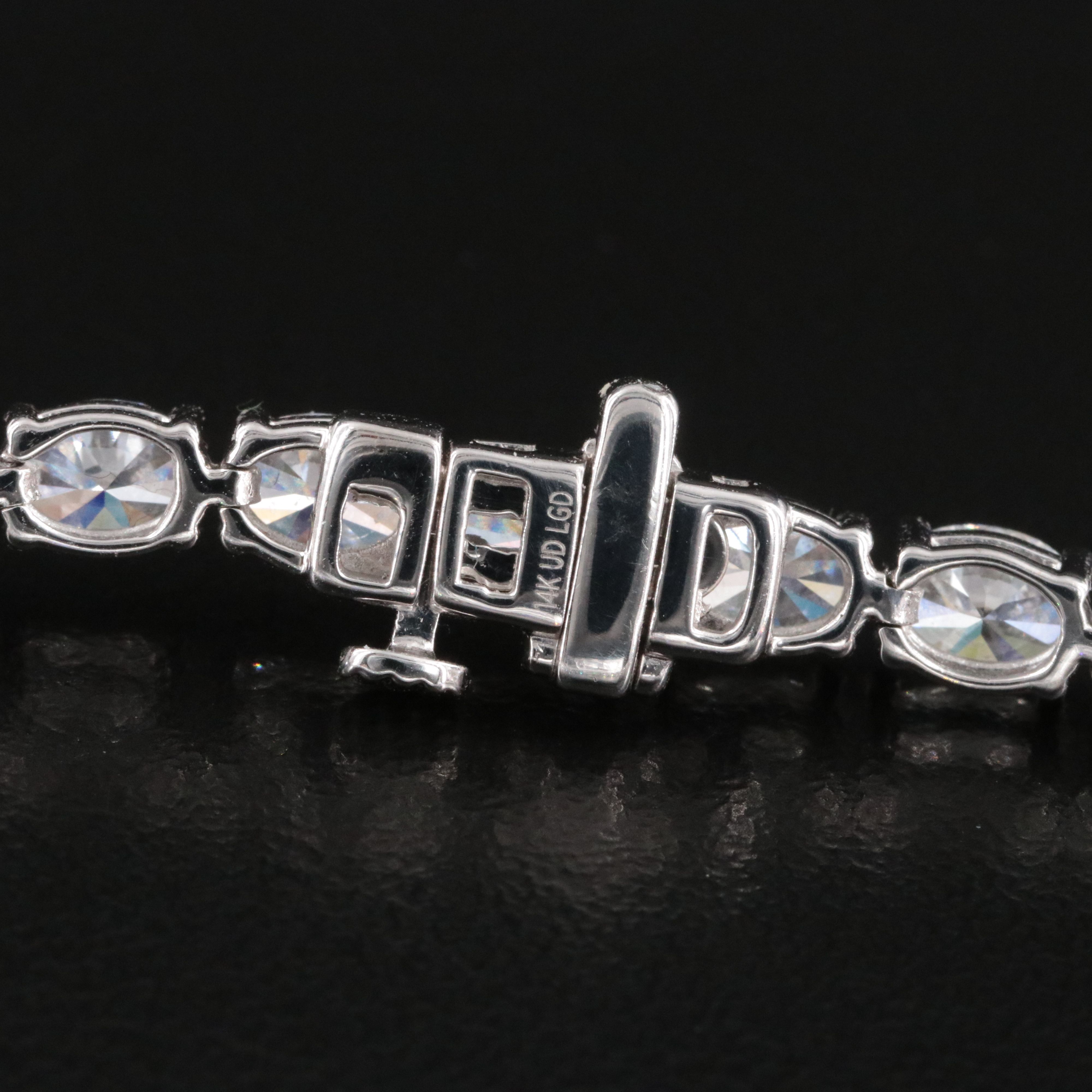 14K 9.00 CTW Lab Grown Diamond Line Bracelet