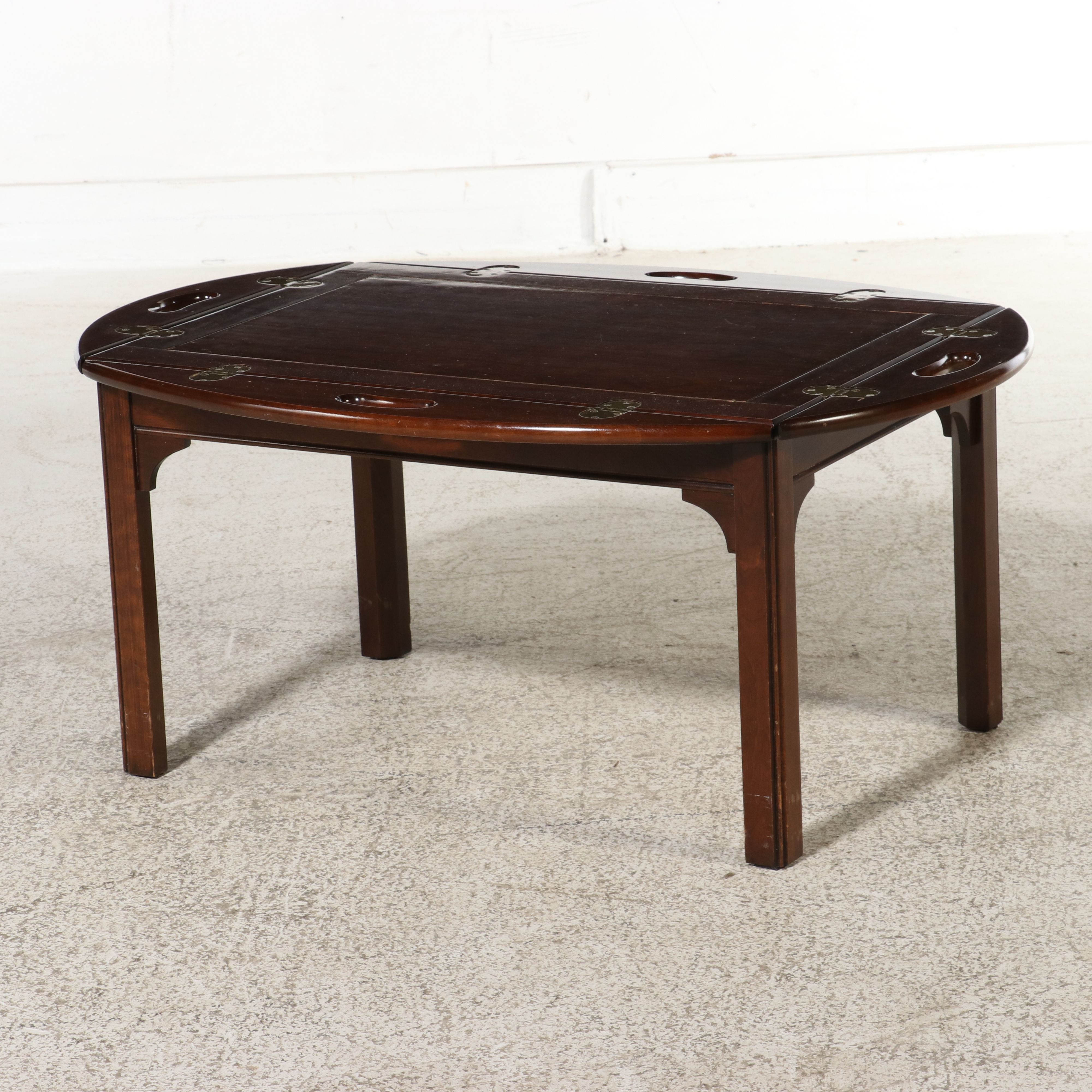 Georgian Style Mahogany Butler's Tray Table