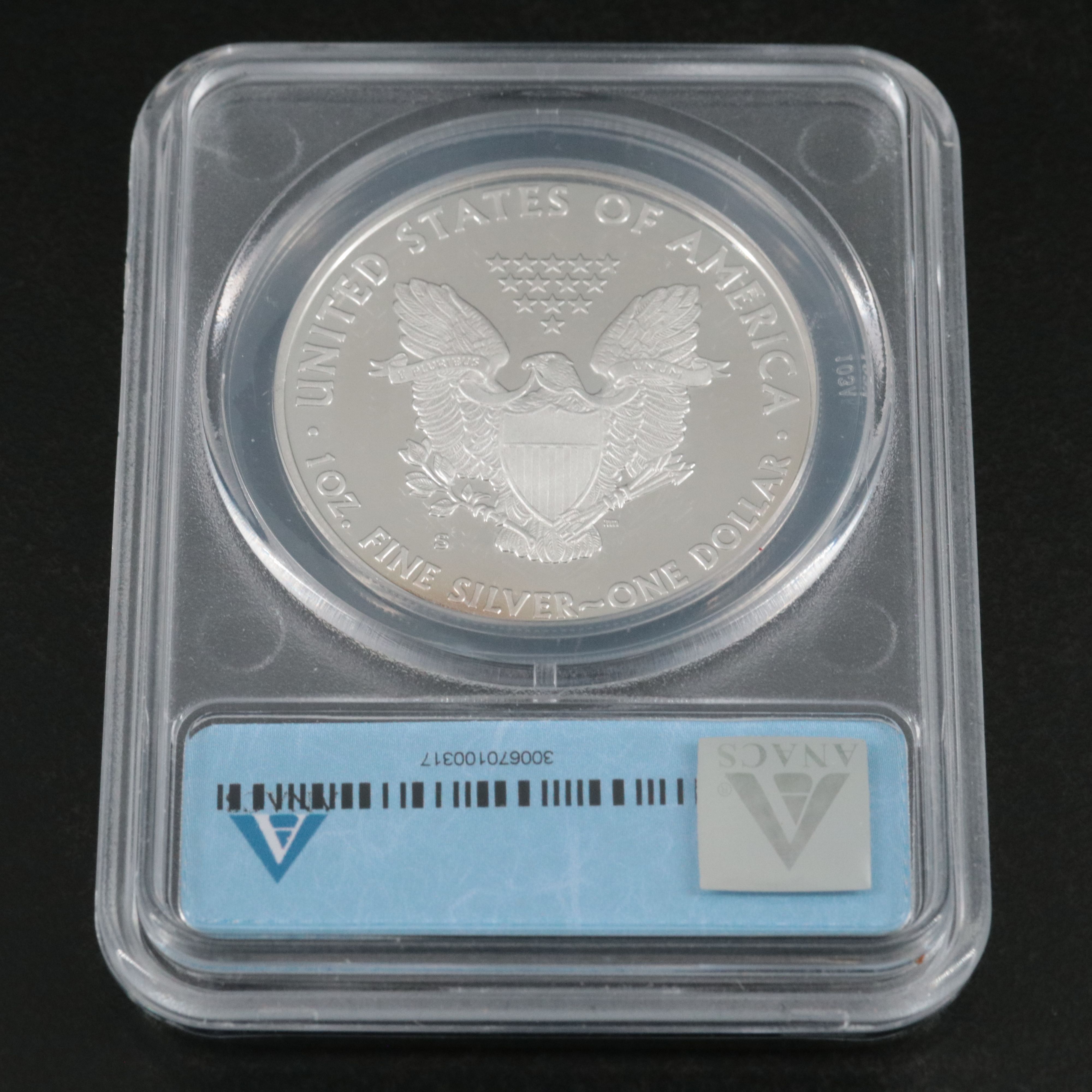 ANACS Graded PR70 DCAM 2012-S Eagle $1 American Silver Eagle