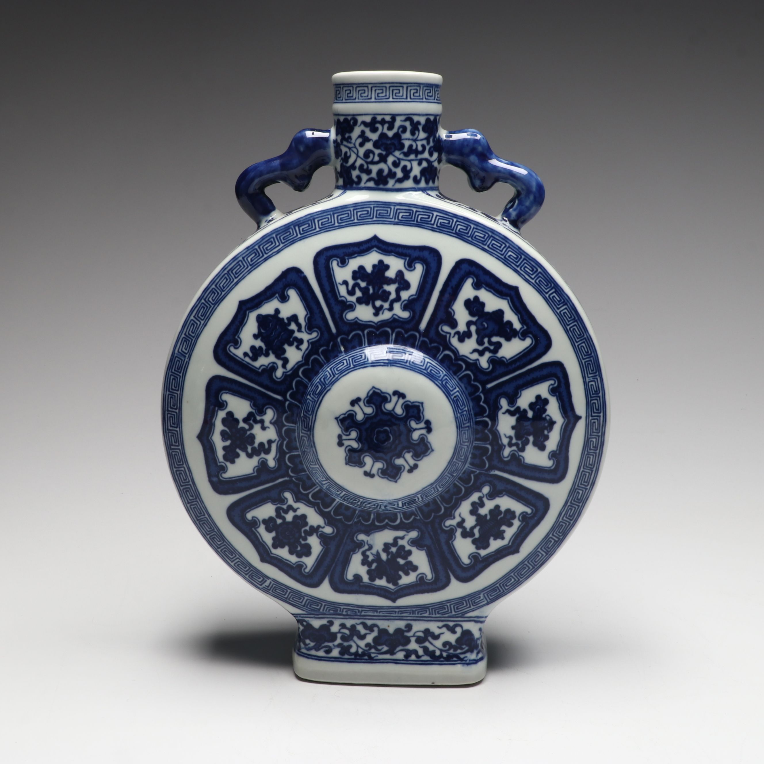 Chinese Blue and White Floral Porcelain Vases