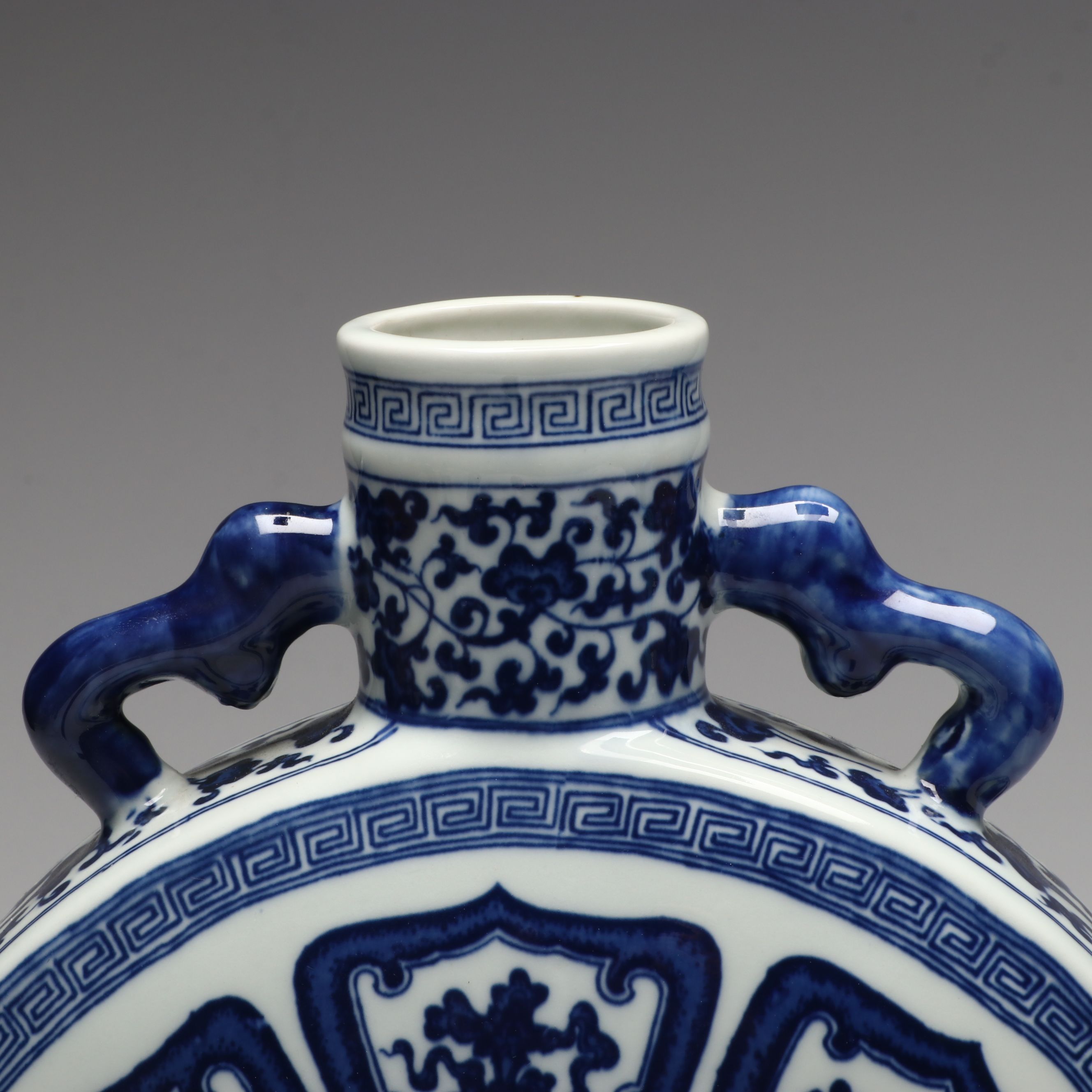 Chinese Blue and White Floral Porcelain Vases