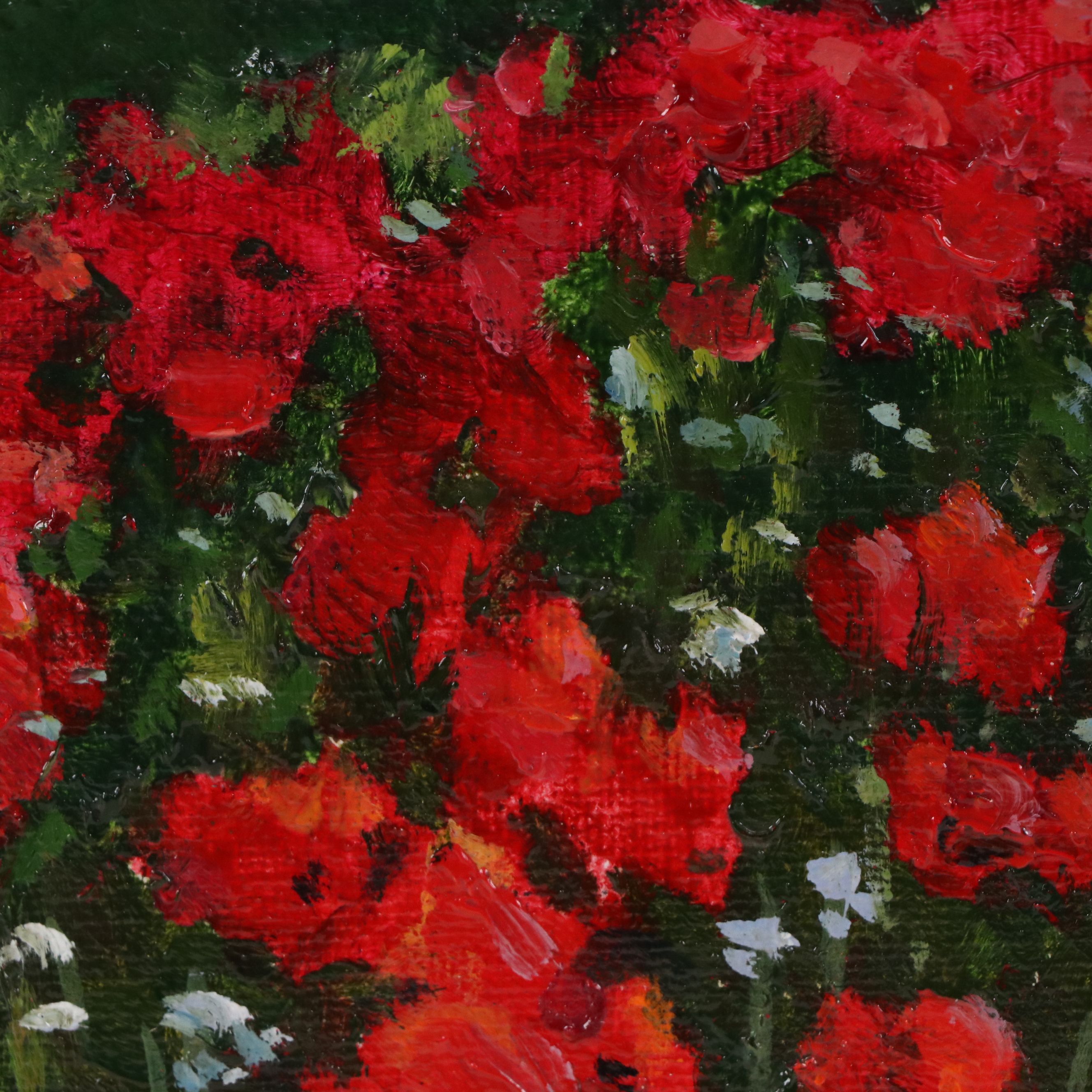 Nataliya Shlomenko Oil Painting "Landscape with Poppies," 2025