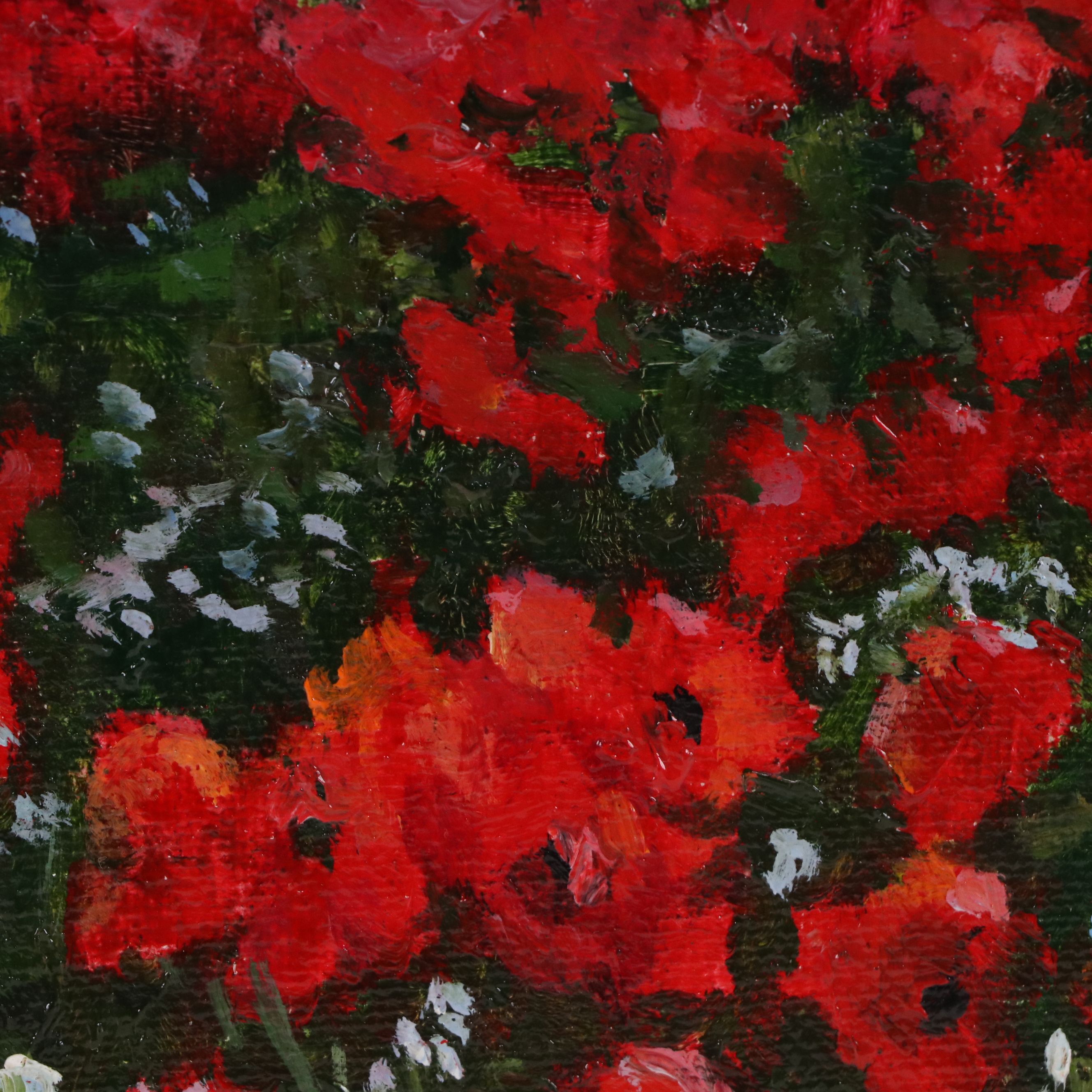 Nataliya Shlomenko Oil Painting "Landscape with Poppies," 2025