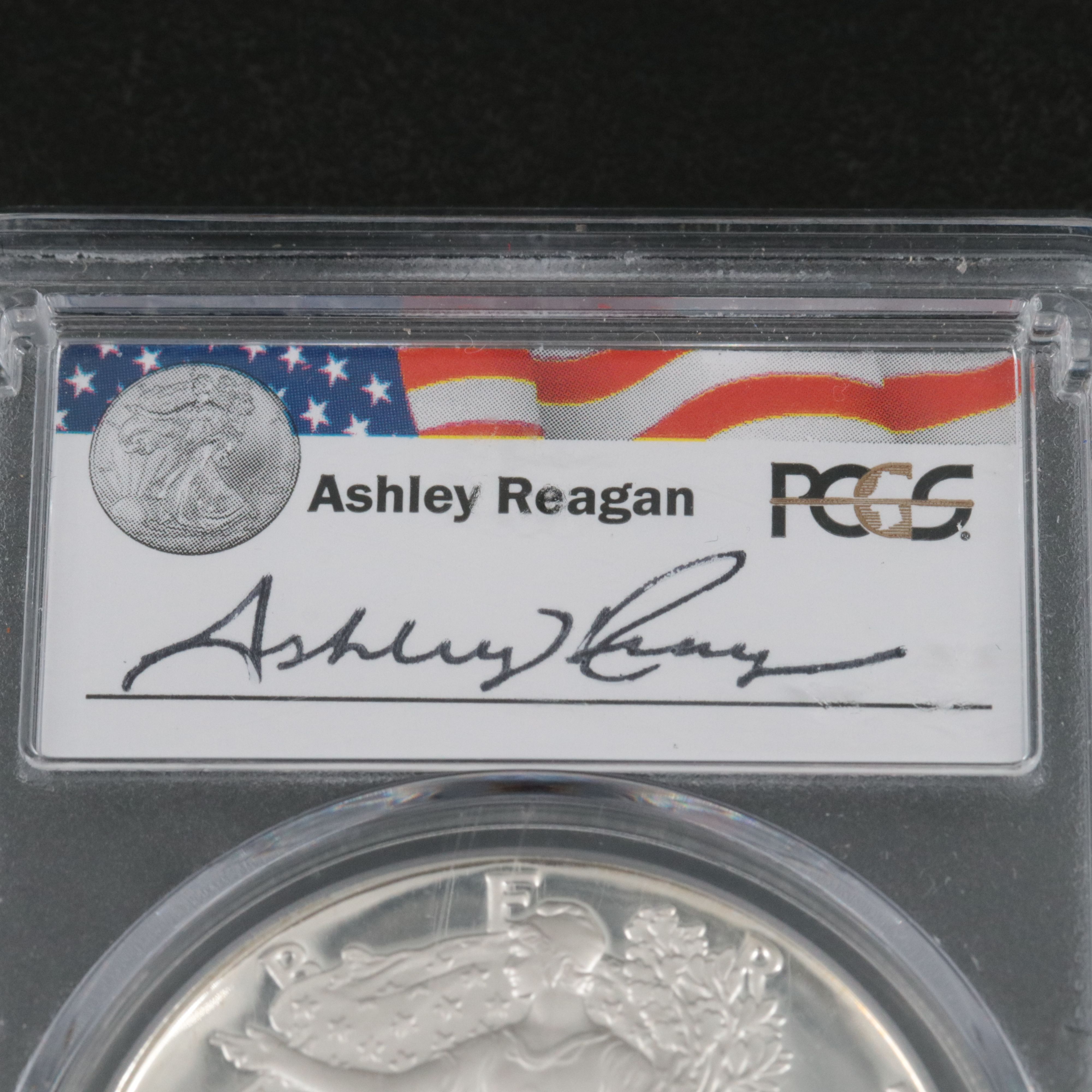 PCGS Graded PR69DCAM 1987-S $1 U.S. Silver Eagle Proof Coin Reagan Series