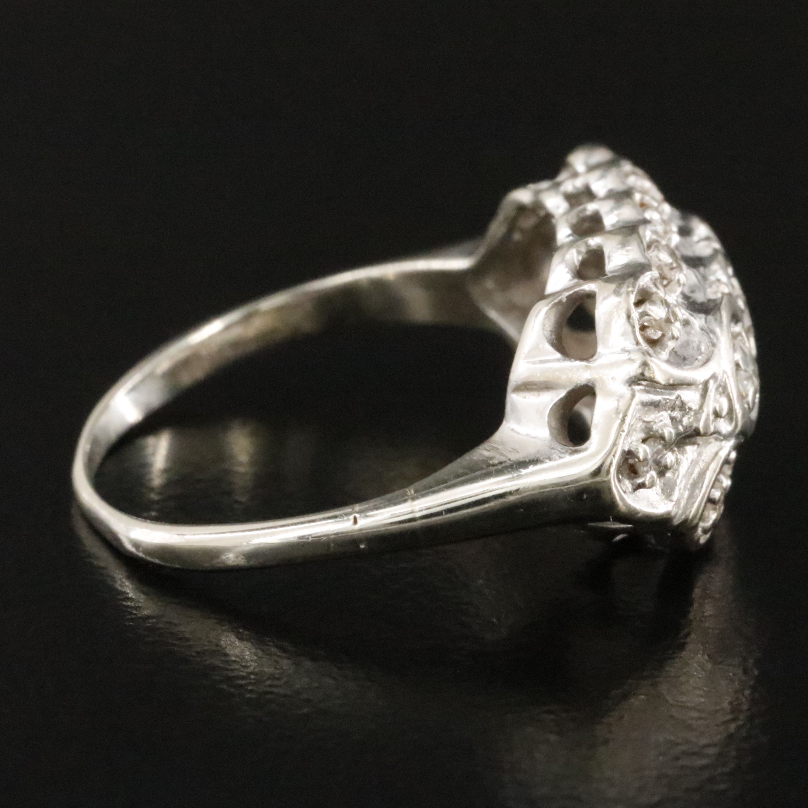 Vintage 14K 0.21 CTW Diamond Ring