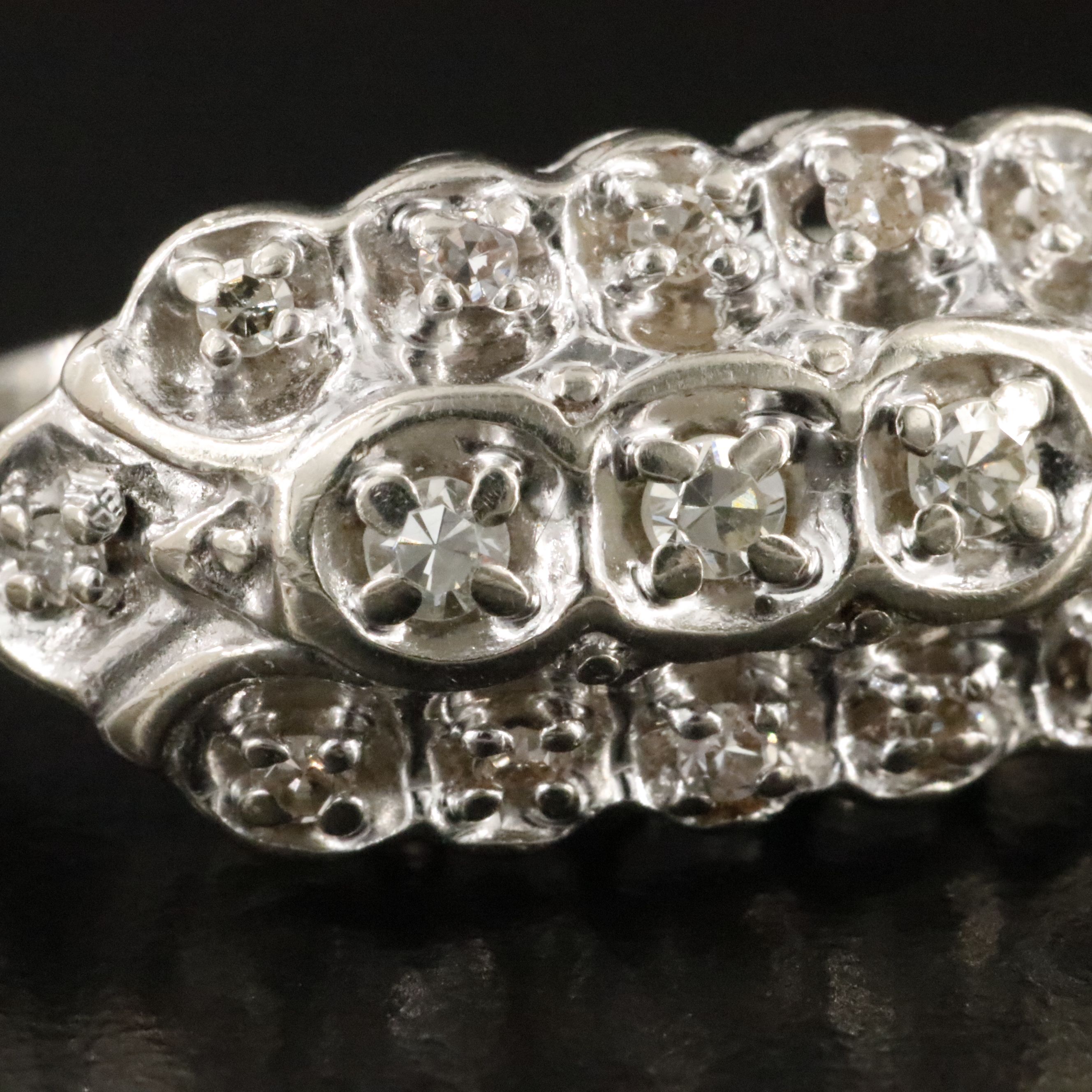 Vintage 14K 0.21 CTW Diamond Ring