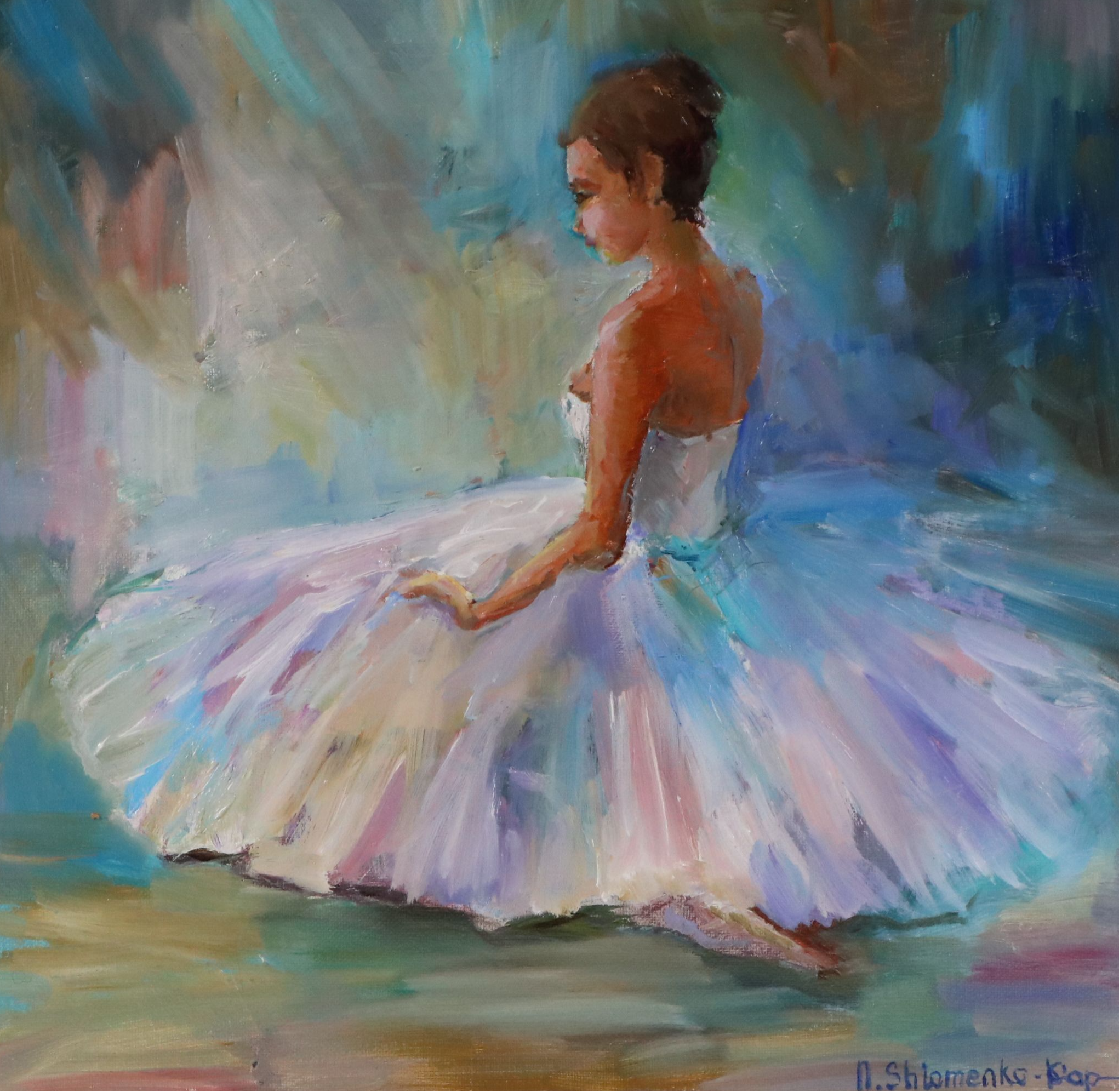Nataliya Shlomenko Oil Painting "Ballerina," 2025