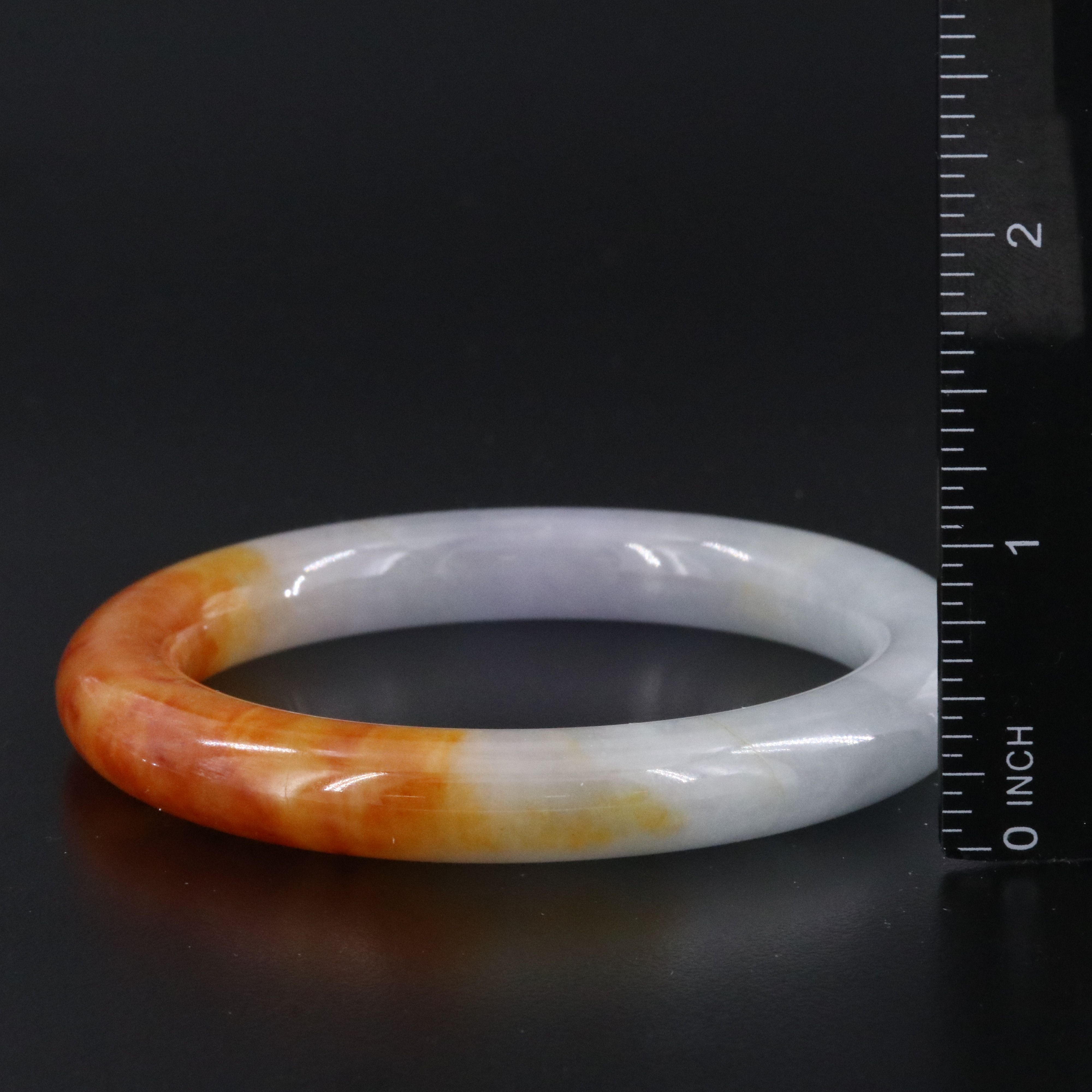 Jadeite Hololith Bangle Bracelet