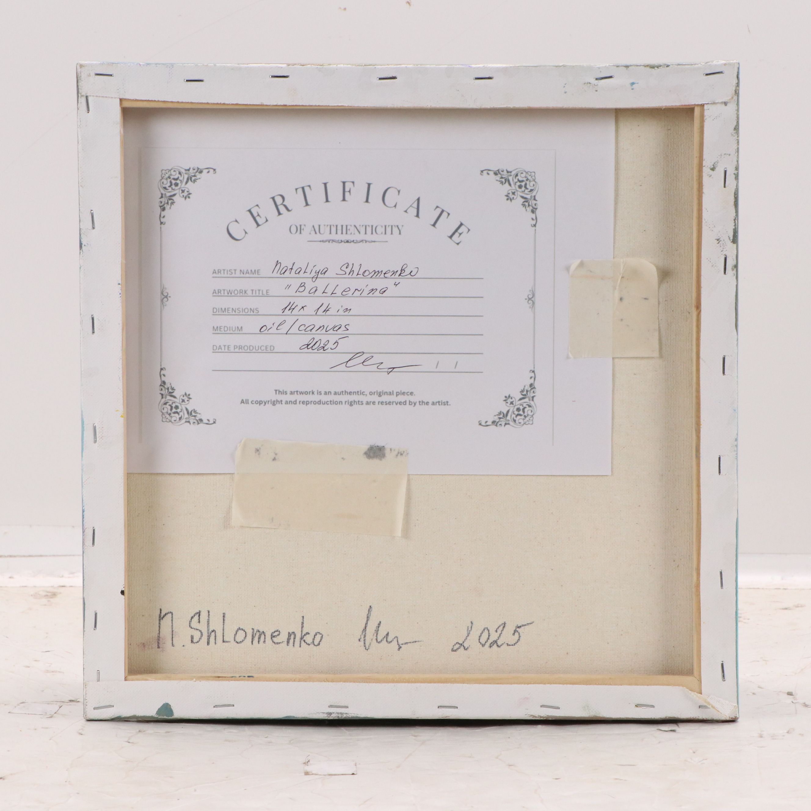 Nataliya Shlomenko Oil Painting "Ballerina," 2025