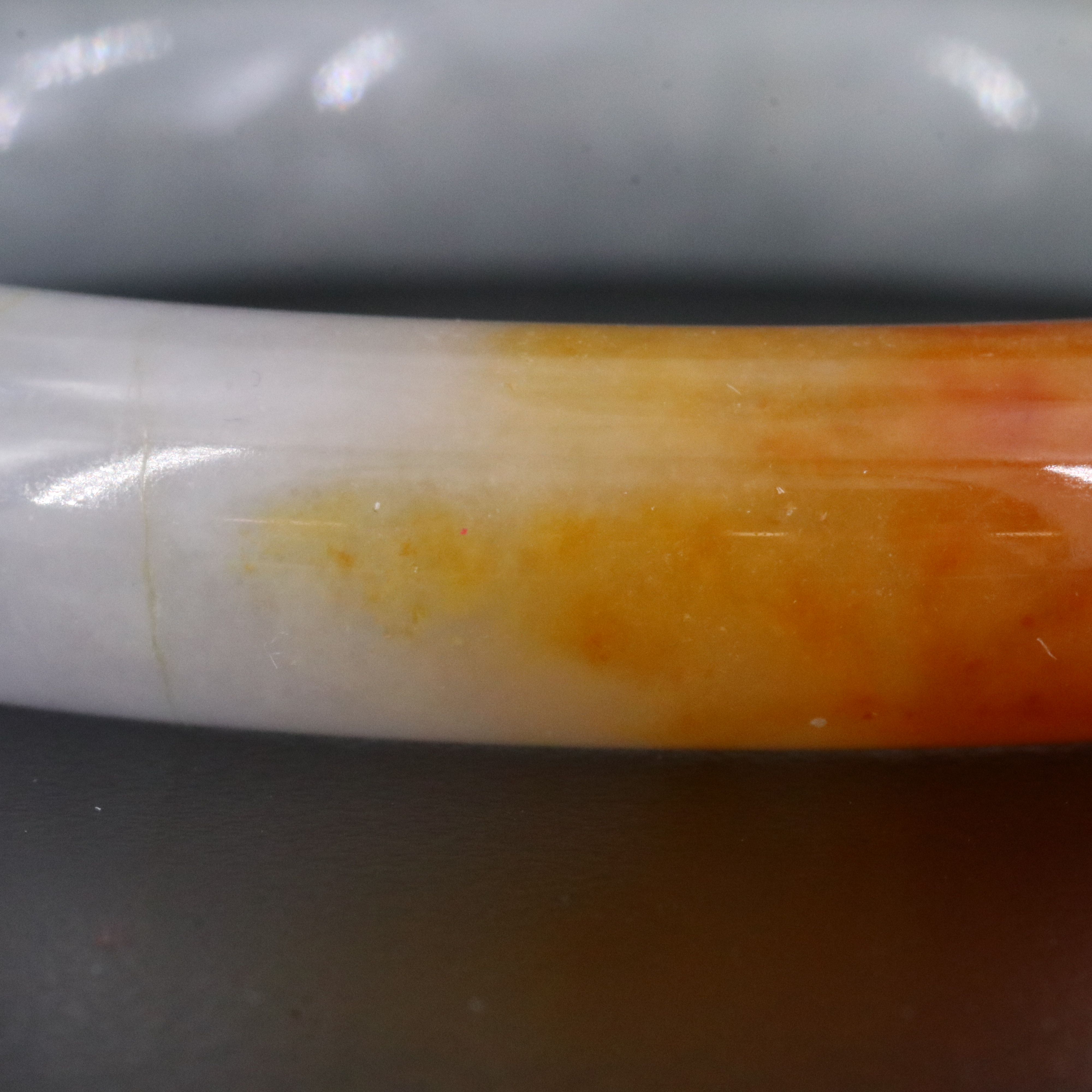 Jadeite Hololith Bangle Bracelet