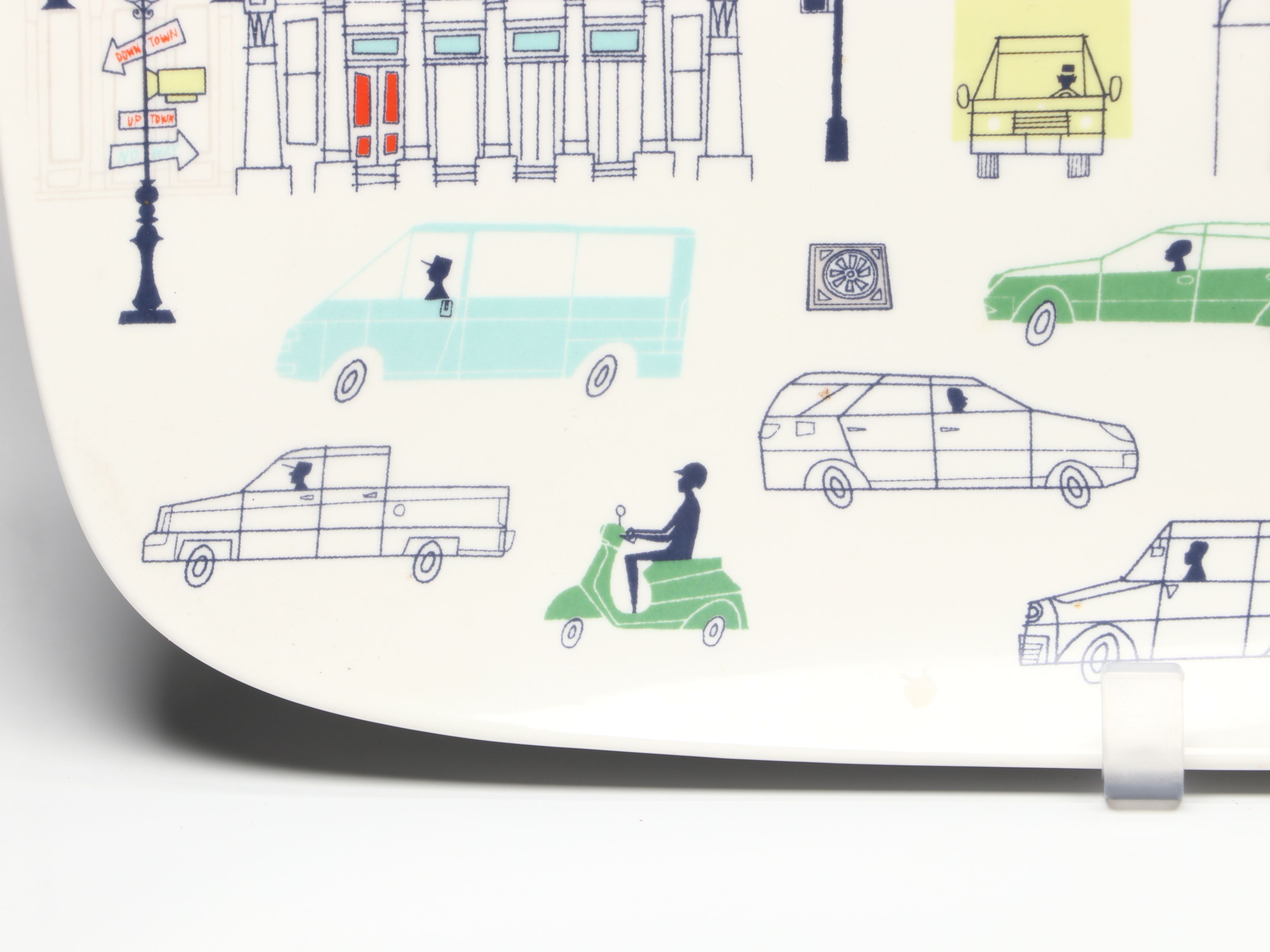 Kate Spade for Lenox "Hopscotch Drive About Town" Ceramic Pitcher and Tray