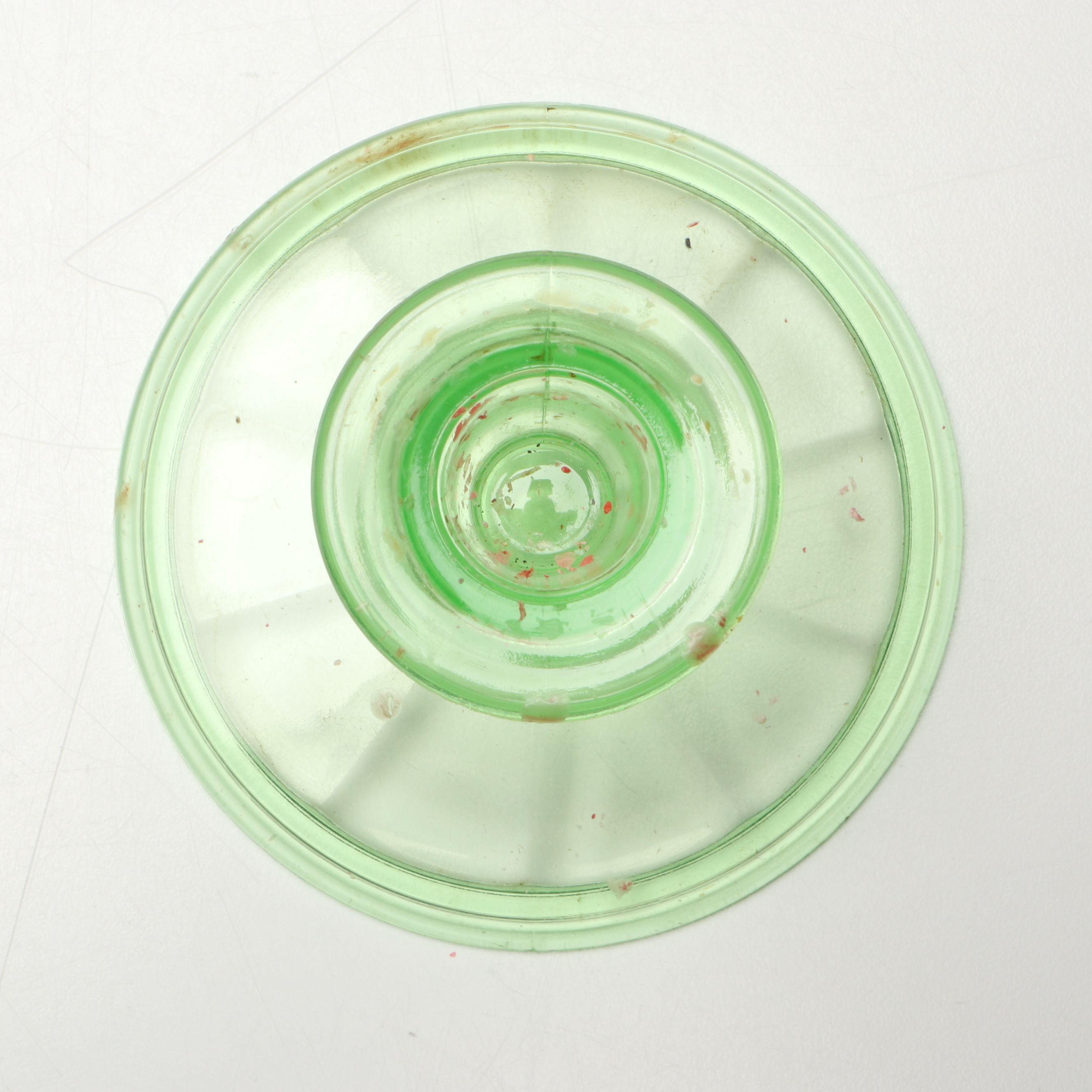 Hazel Atlas Condiment Cups with Other Uranium and Vintage Glass Tableware