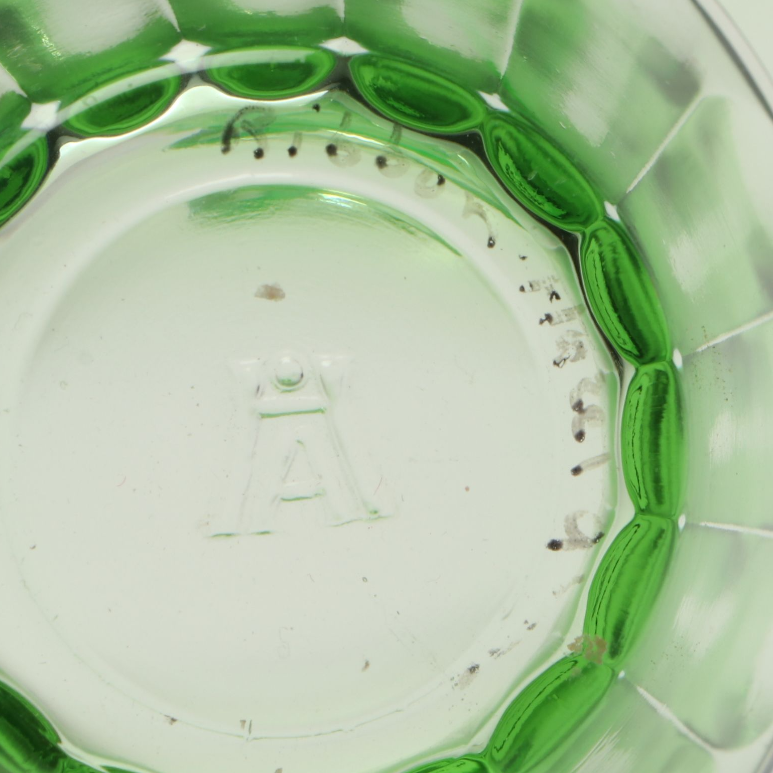 Hazel Atlas Condiment Cups with Other Uranium and Vintage Glass Tableware