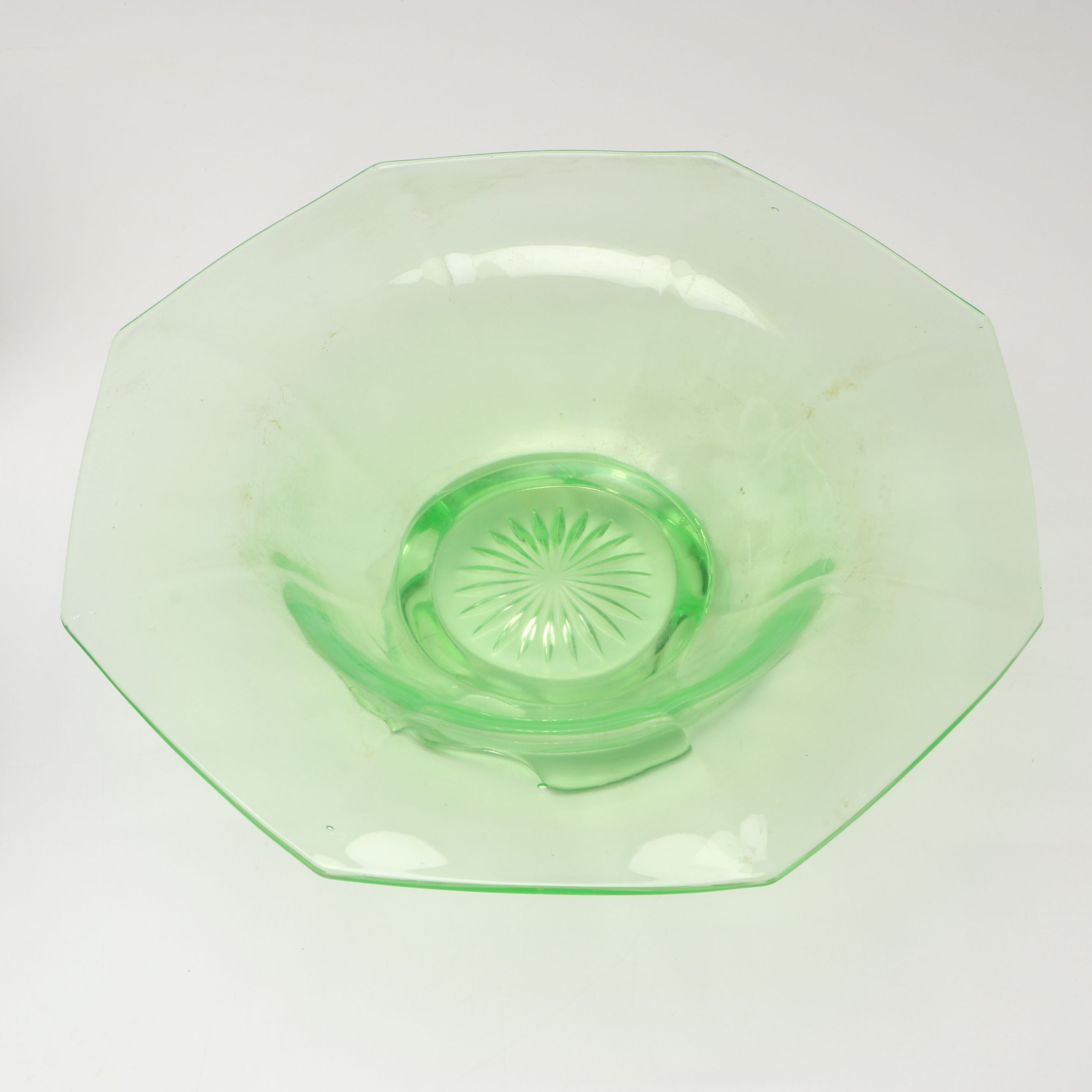 Hazel Atlas Condiment Cups with Other Uranium and Vintage Glass Tableware