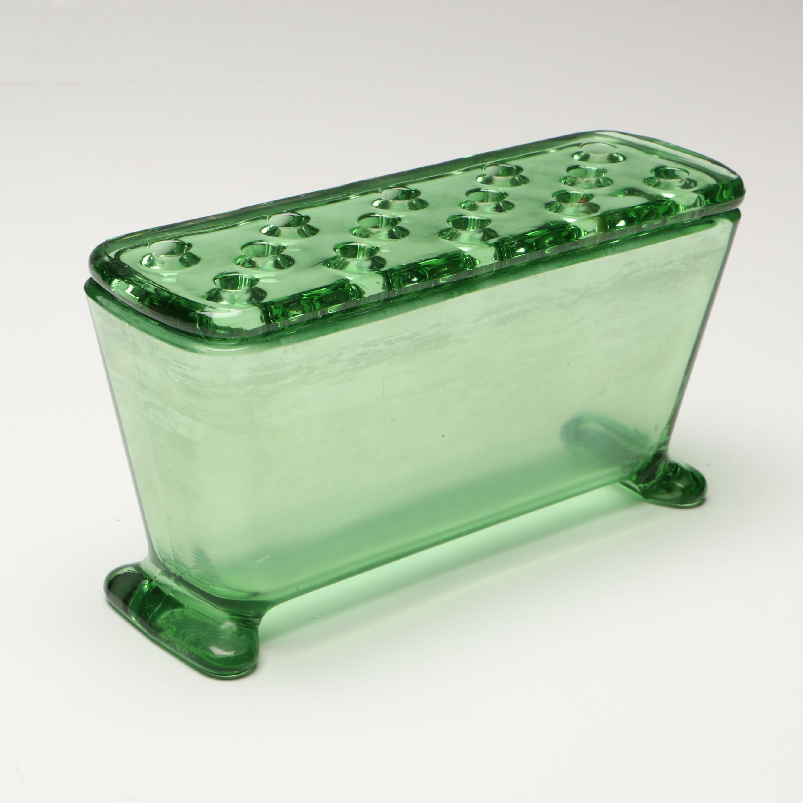 Hazel Atlas Condiment Cups with Other Uranium and Vintage Glass Tableware