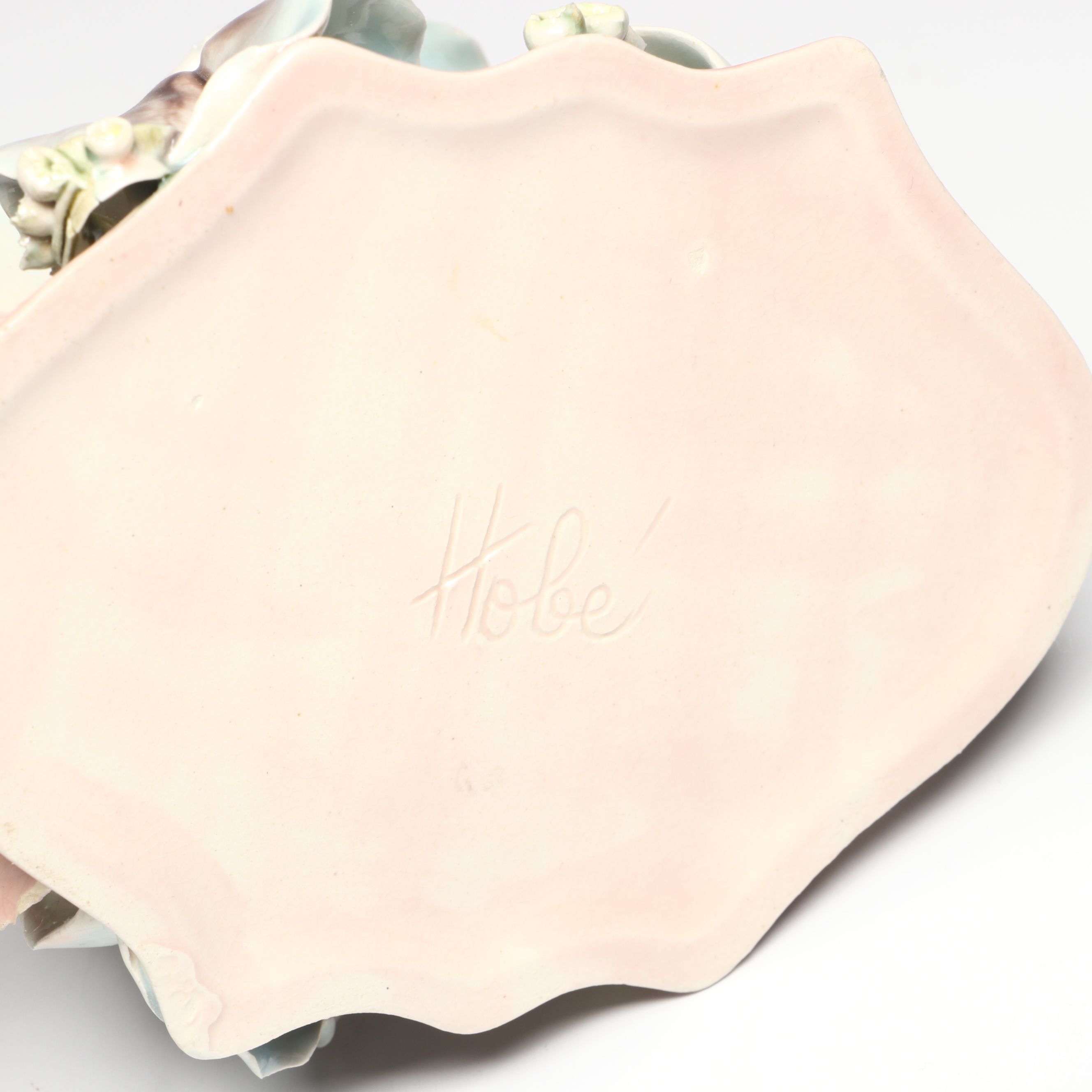 Hobe Rococo Style Floral Porcelain Decorative Box and Chamberstick