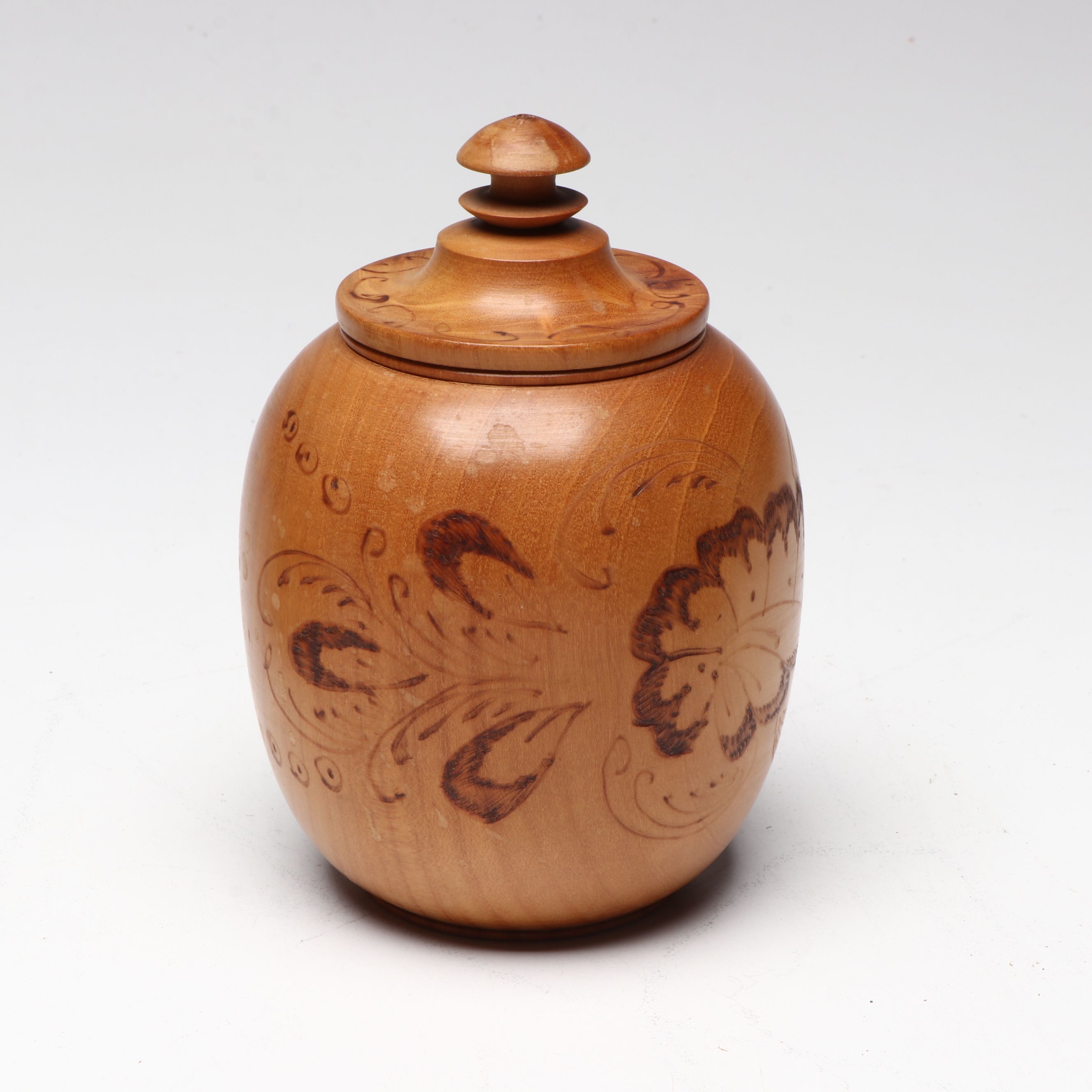 Munising Bowl with Scandinavian Style Wooden Lidded Bucket and Other Décor