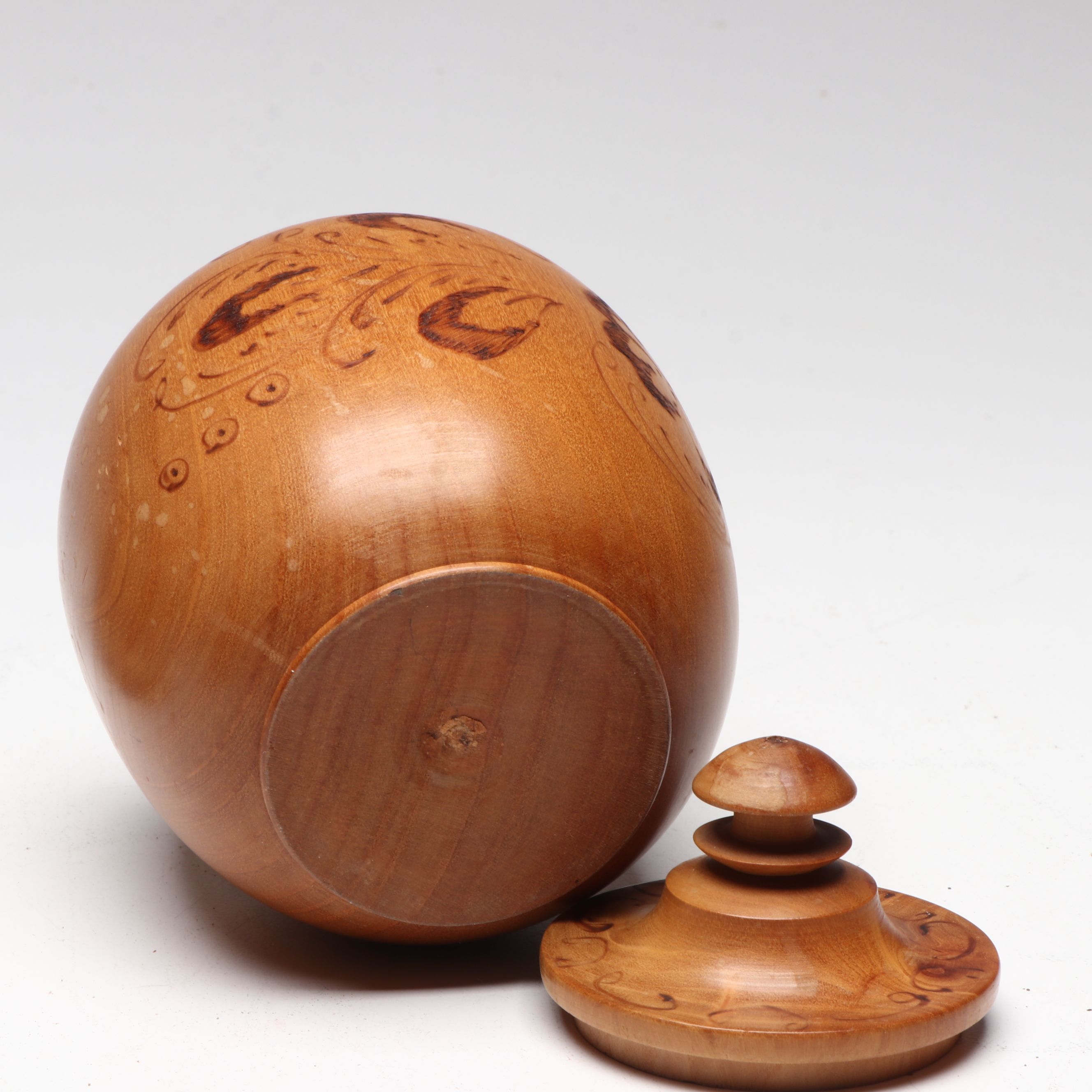 Munising Bowl with Scandinavian Style Wooden Lidded Bucket and Other Décor