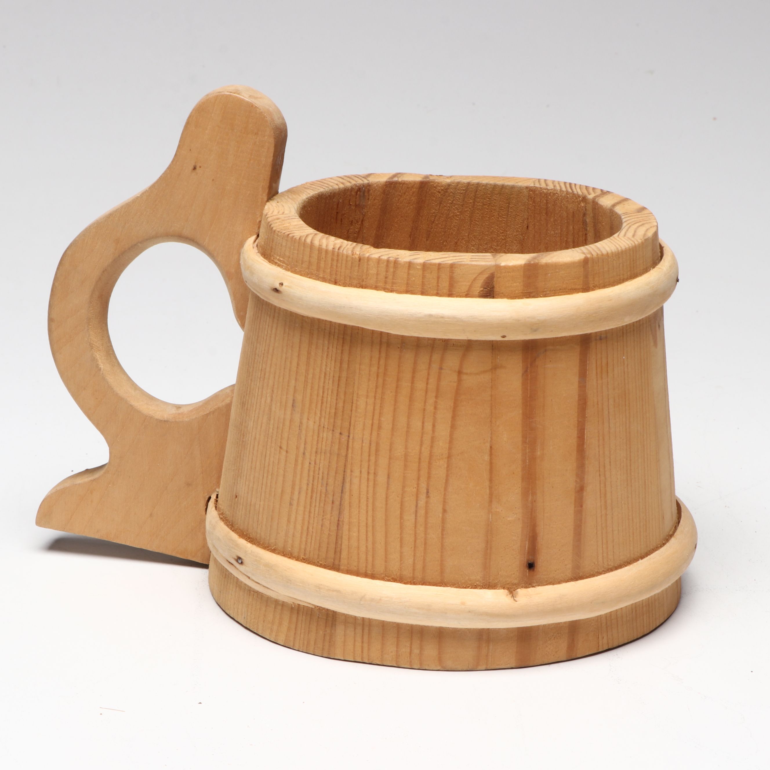 Munising Bowl with Scandinavian Style Wooden Lidded Bucket and Other Décor
