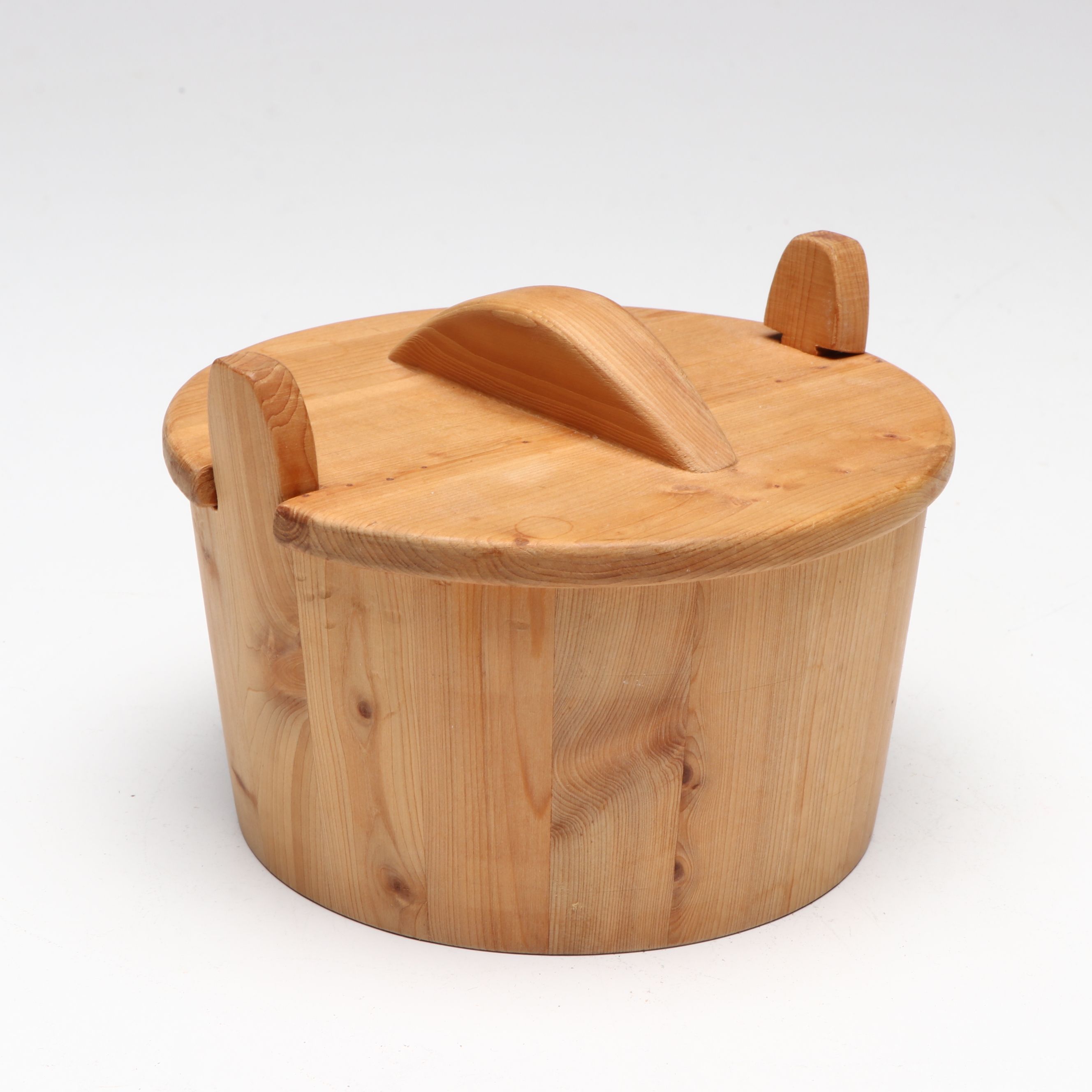 Munising Bowl with Scandinavian Style Wooden Lidded Bucket and Other Décor