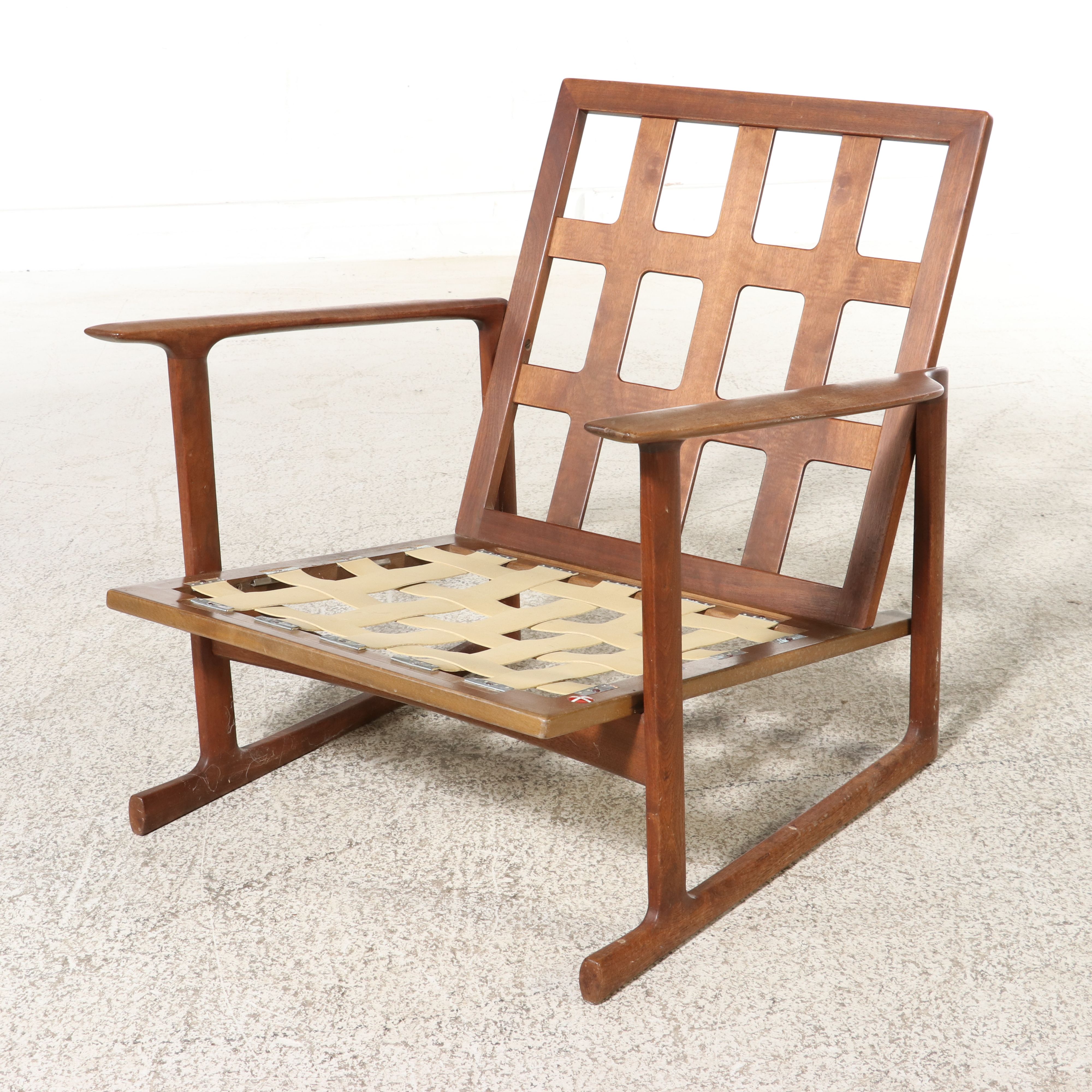 Vintage Selig Danish Modern Teak Armchair