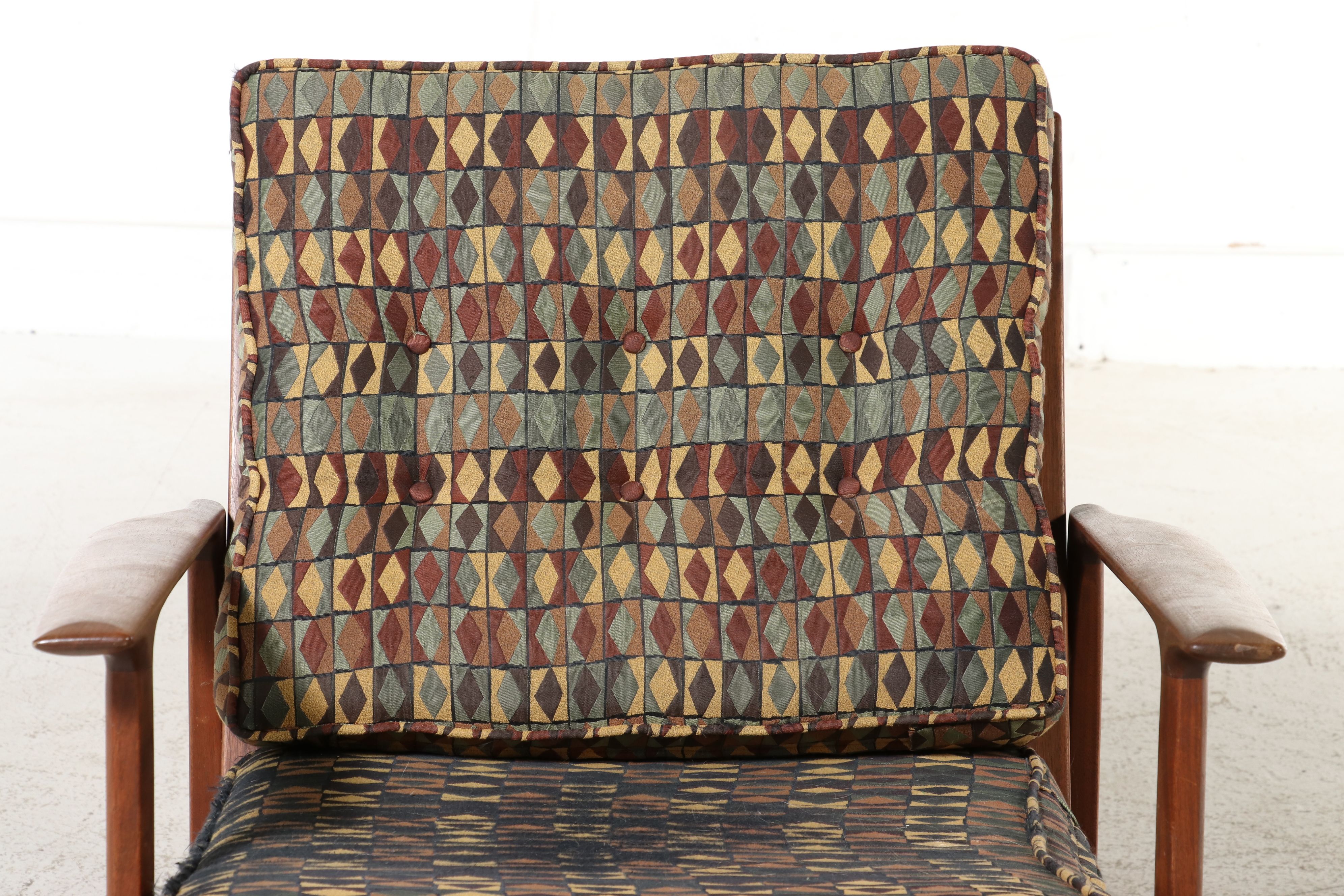 Vintage Selig Danish Modern Teak Armchair