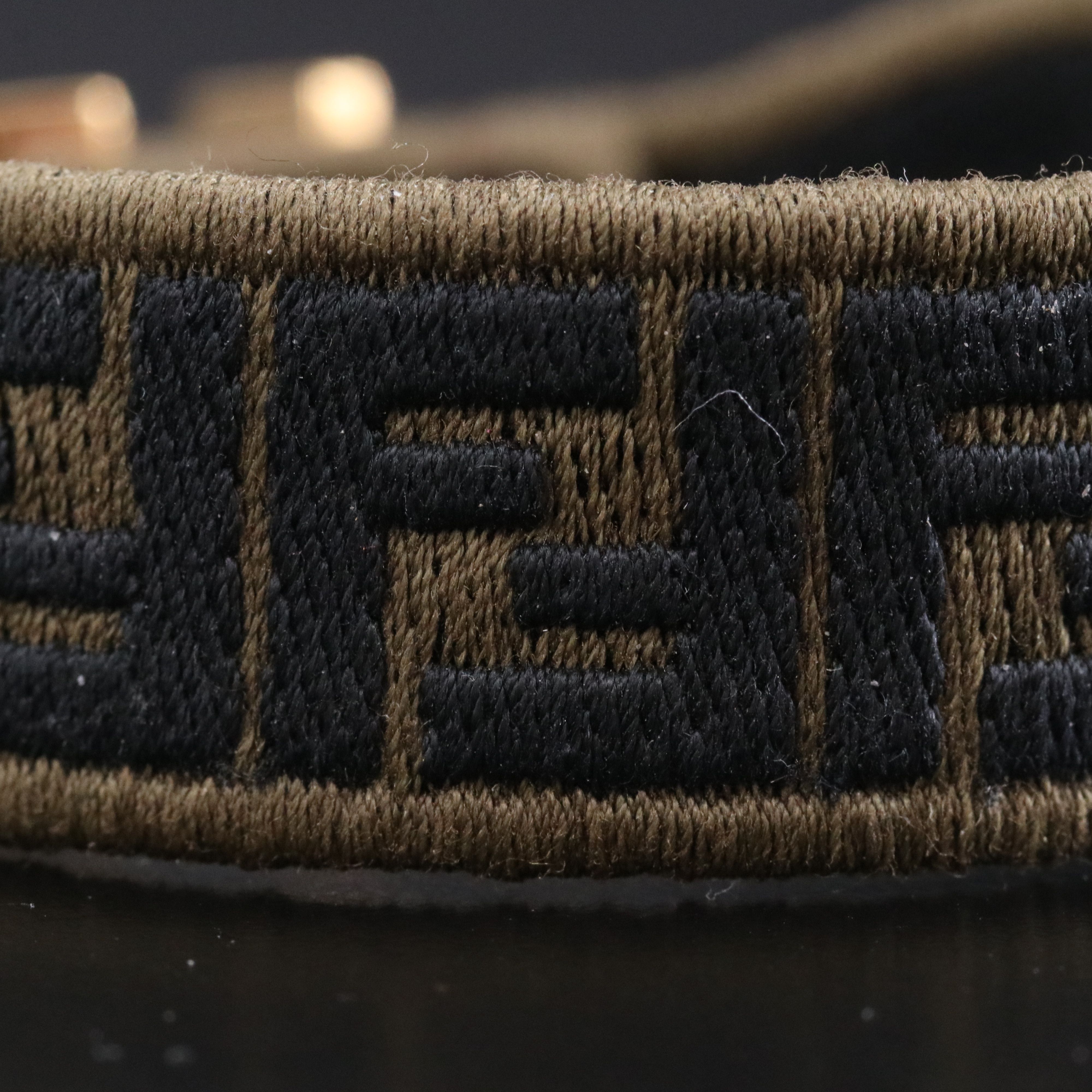 Fendi Logo Woven Fabric Bracelet