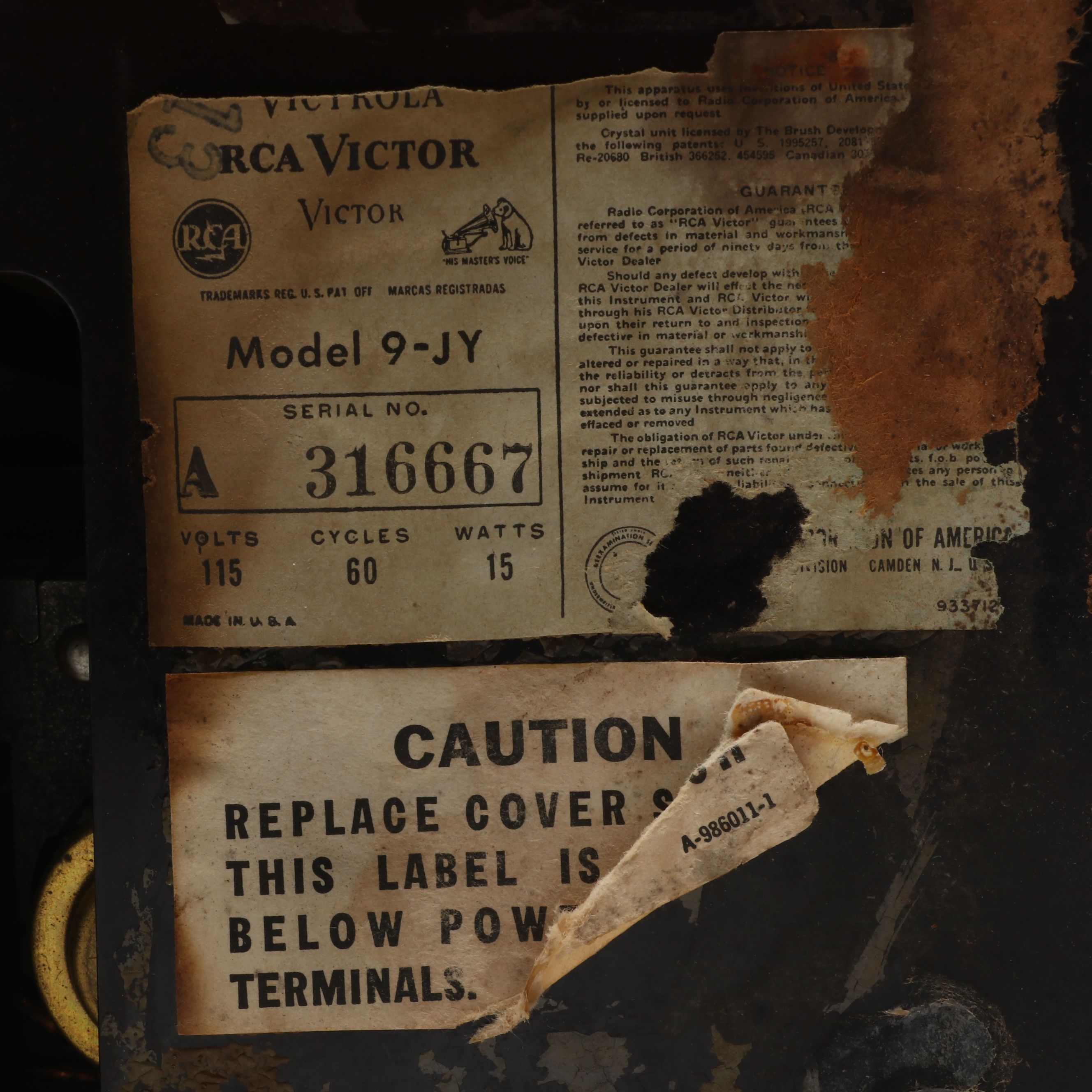 RCA Victor 45 Record Player and Portable "Picnic" Player, Early 20th Century