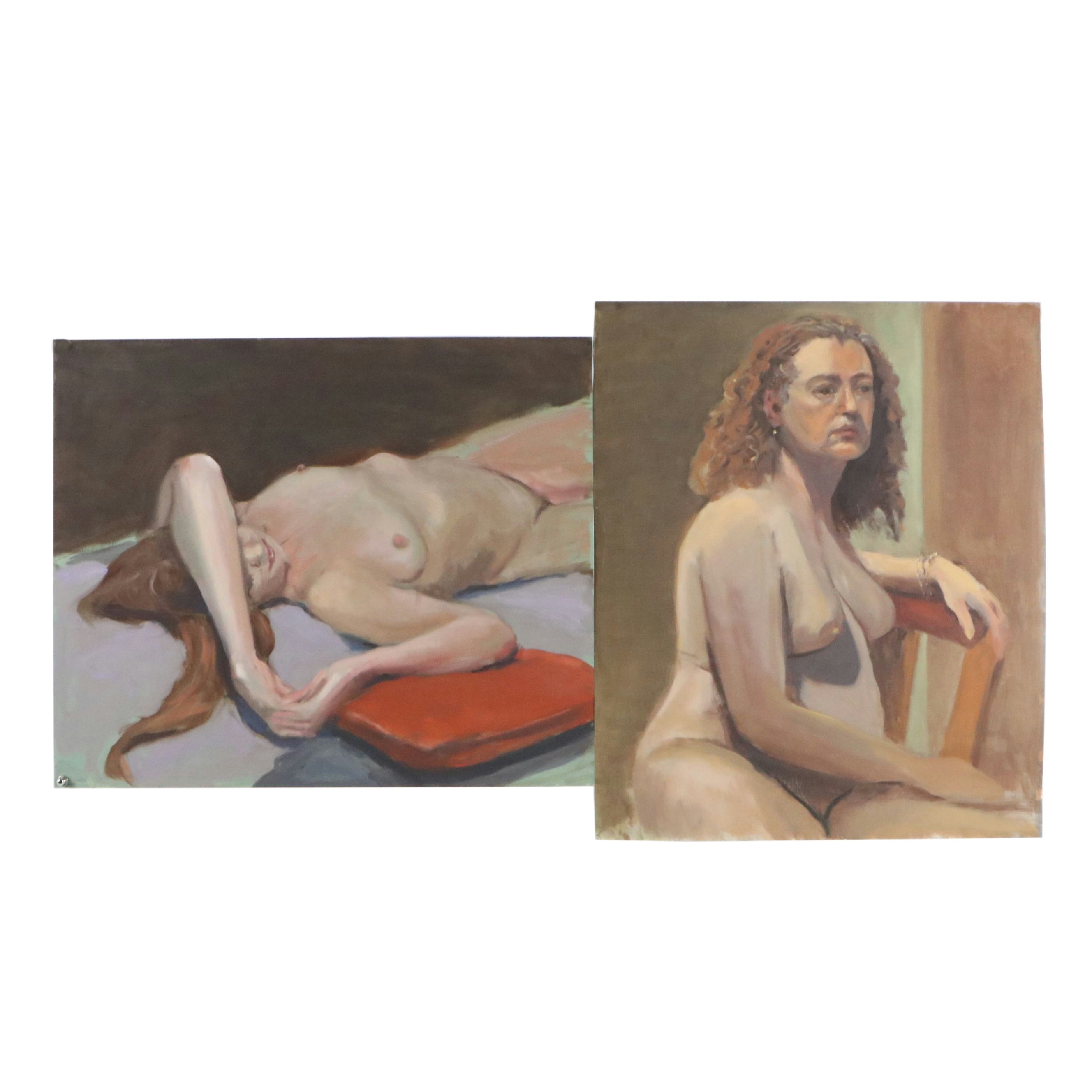 Larry Griggs Oil Paintings of Female Nudes, 21st Century