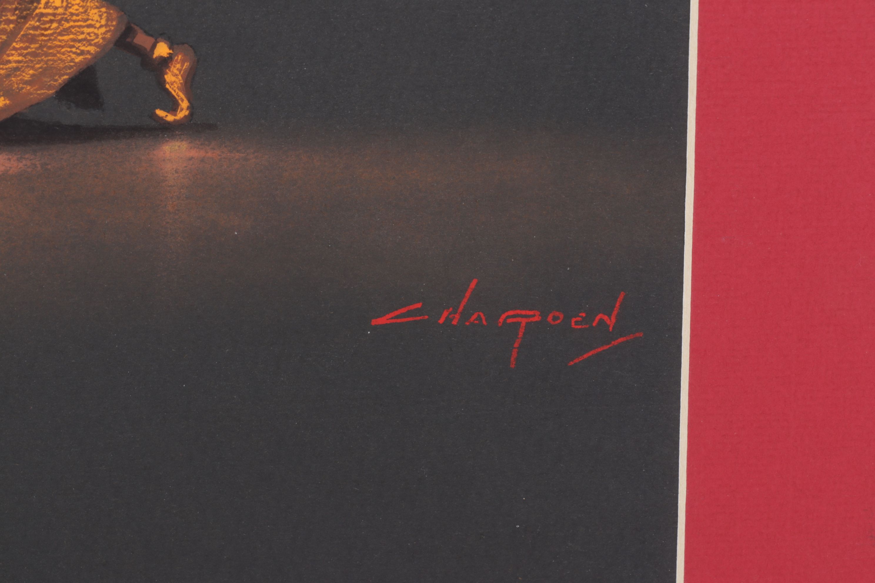 Charoen Thai School Gouache Paintings of Traditional Dancing Figures